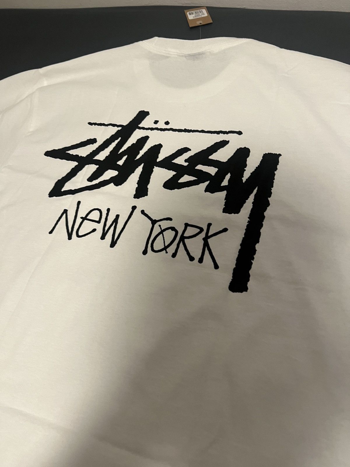 Stussy Stussy New York Exclusive Stock Tee White Size Large Size US L / EU 52-54 / 3 - 5 Thumbnail