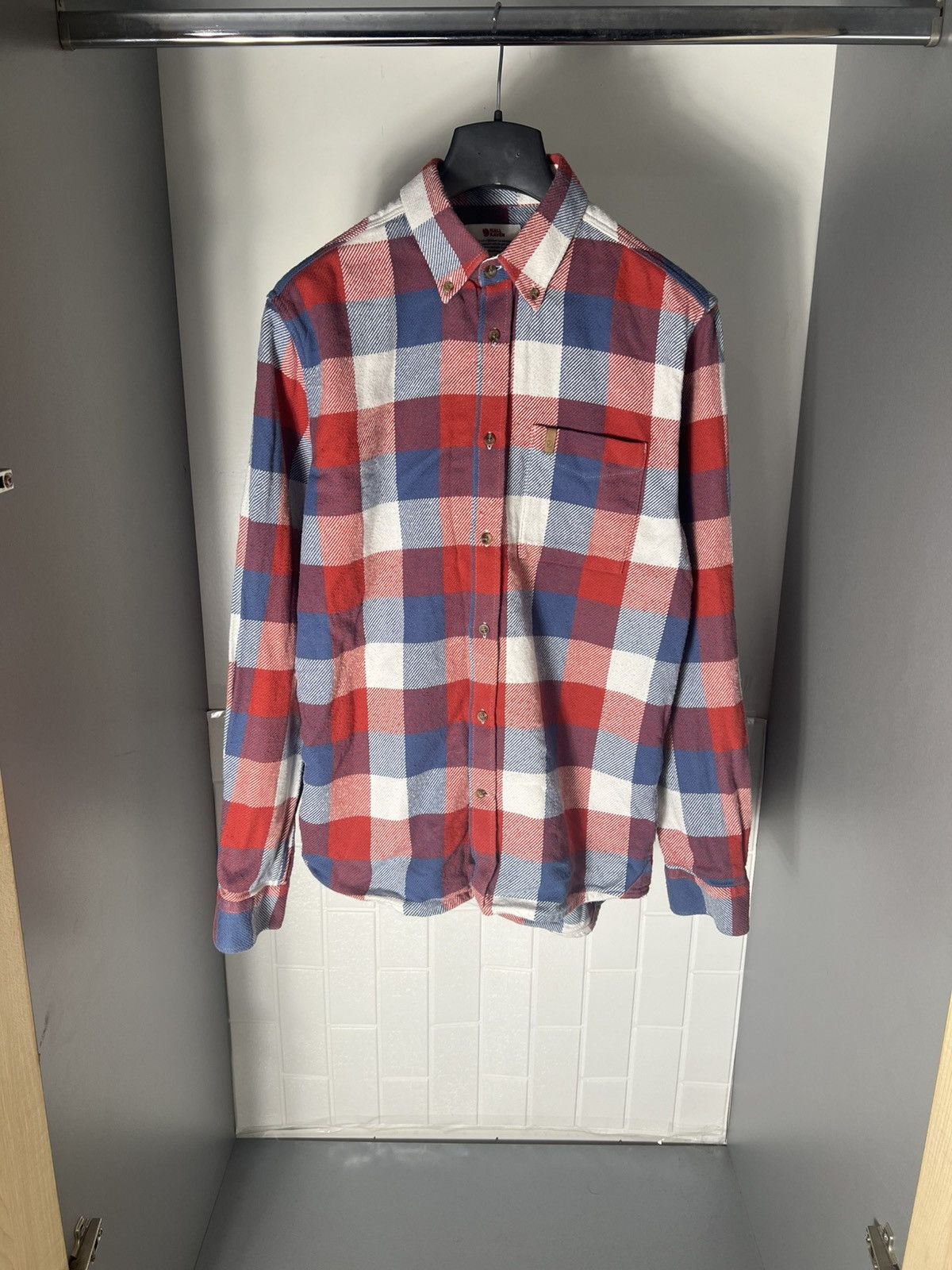 Fjallraven × Vintage VERY RARE FJALLRAVEN LONG SLEEVE SHIRT DESIGNER FLANNEL 90s Size US M / EU 48-50 / 2 - 1 Thumbnail
