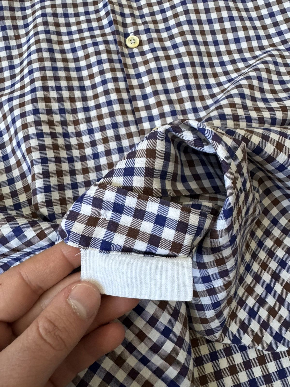 Kiton Kiton Check Print Button Up Shirt Size US L / EU 52-54 / 3 - 7 Thumbnail