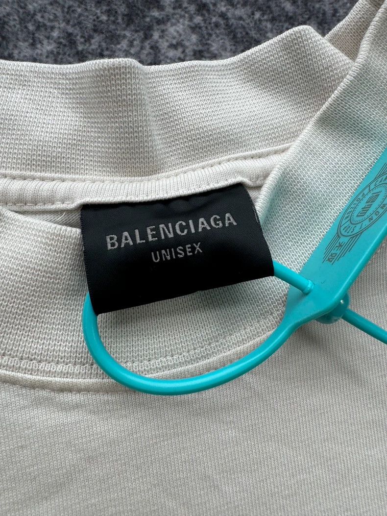 Balenciaga Balenciaga Beige double B embroidered logo short sleeves Size US XS / EU 42 / 0 - 4 Thumbnail