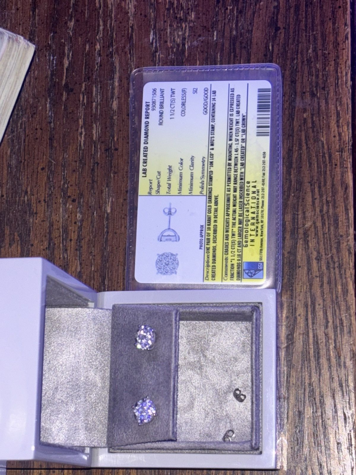 GSI Certified 1.5 Karat Cluster Lab Diamonds
