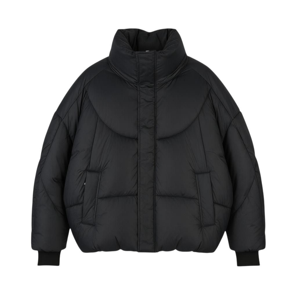 Jack & Jones SAGA NYLON QUILTED XL Black Padded Hidden Hood 88023 Size XL / US 12-14 / IT 48-50 - 1 Thumbnail