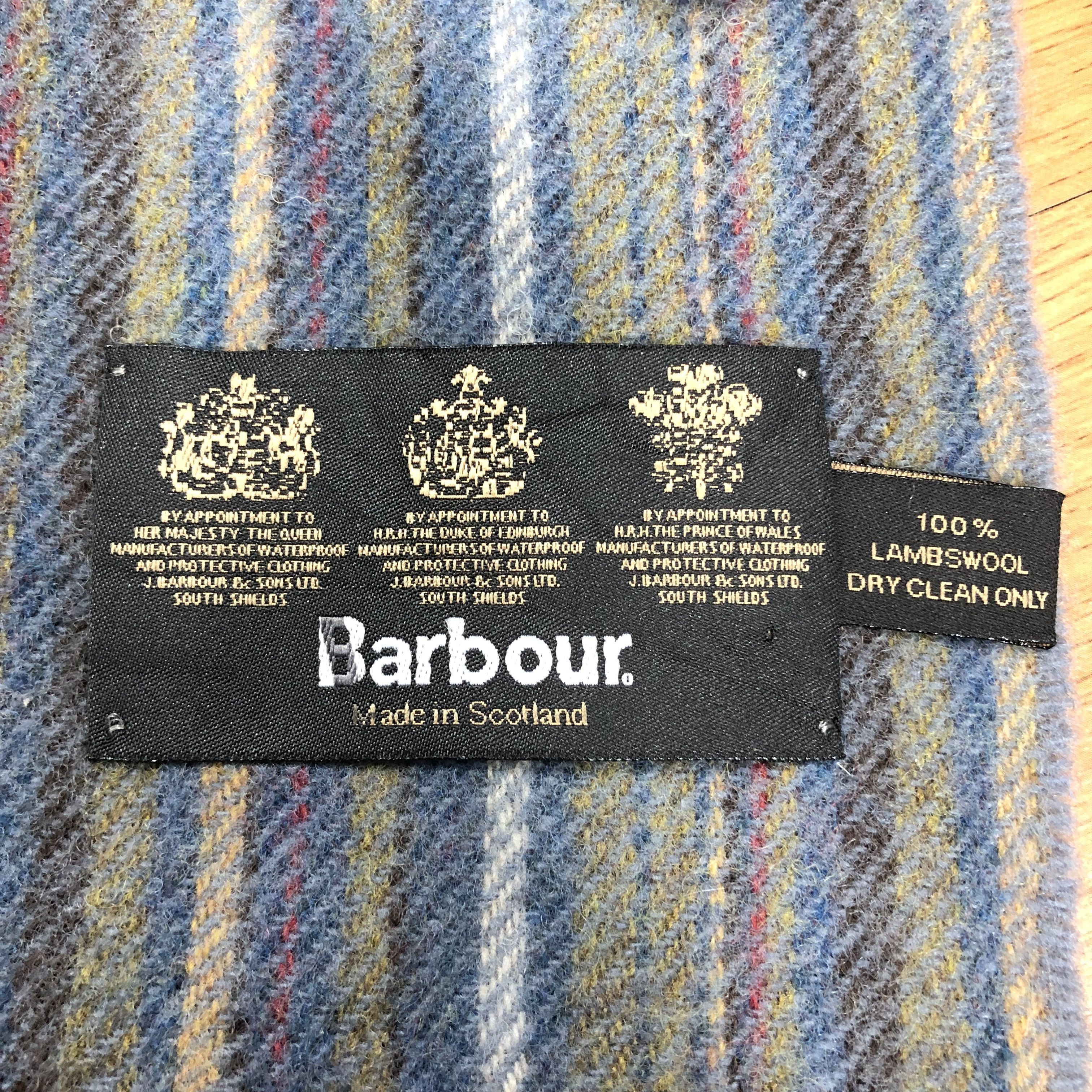 Barbour × Vintage Vintage Barbour Scarf Muffler MF244 Size ONE SIZE - 3 Thumbnail