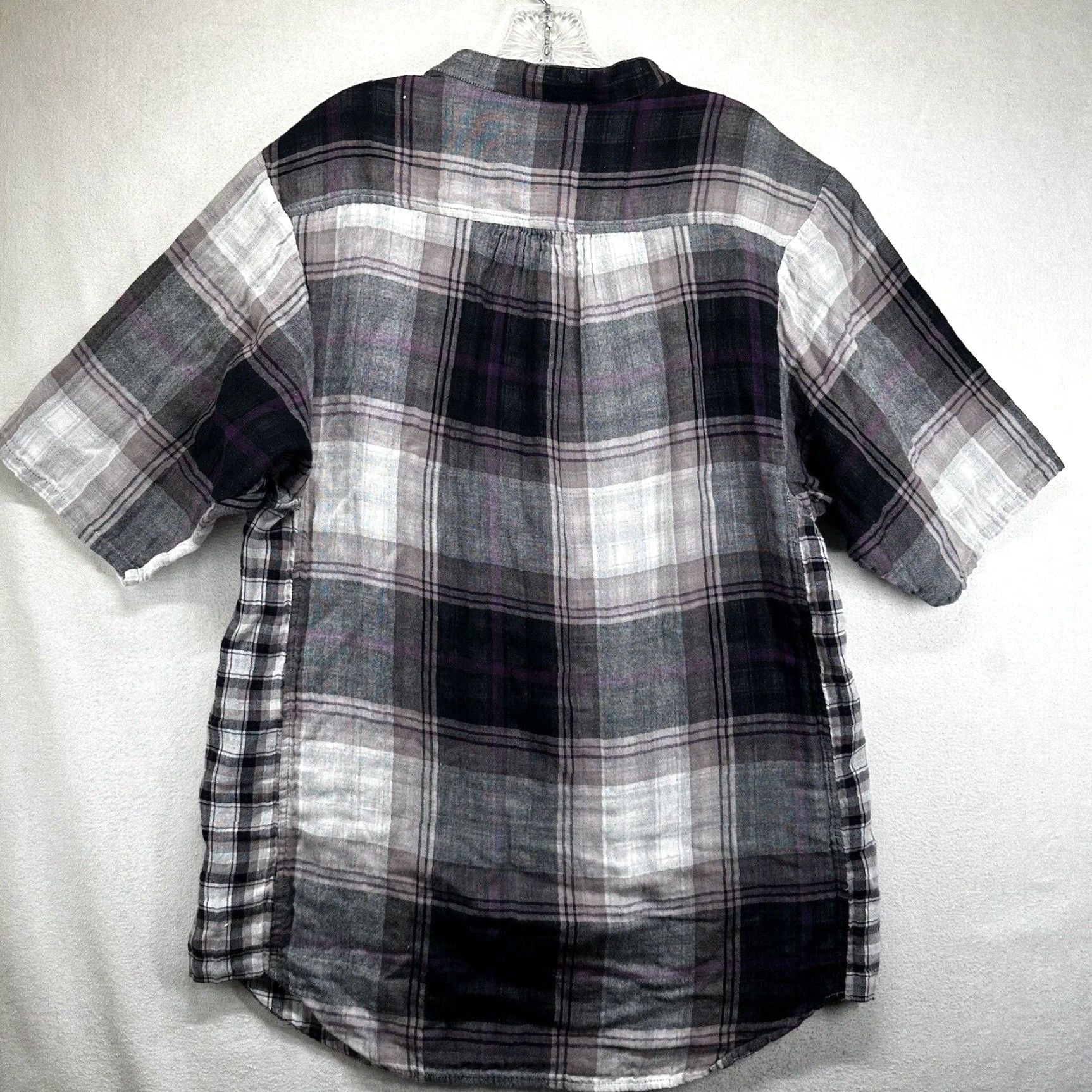 French Connection French Connection Women Plaid Shirt Extra Large XL Soft Pockets Size L / US 10 / IT 46 - 3 Thumbnail