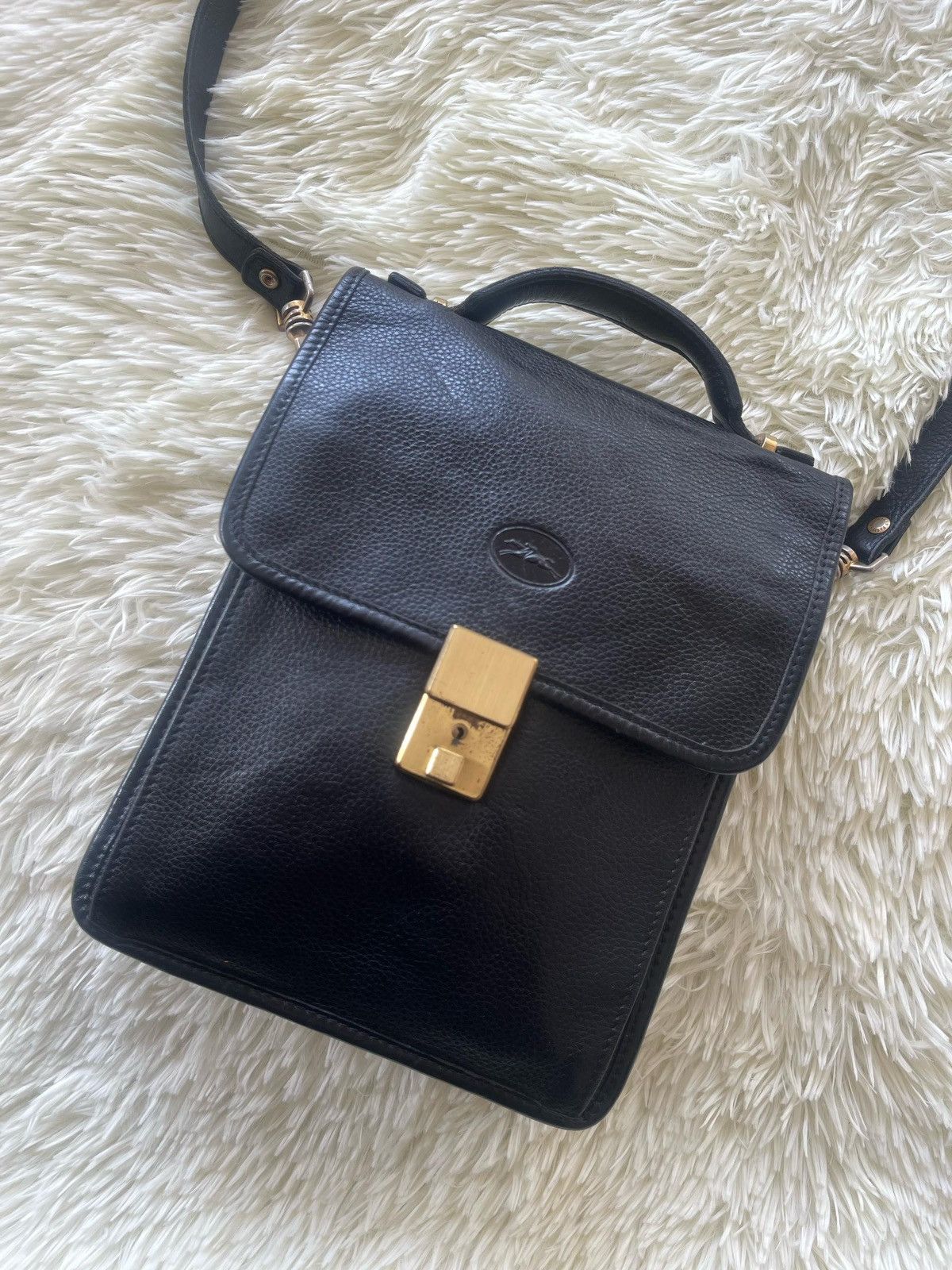 Leather × Longchamp × Vintage Vintage Longchamp Sling Shoulder Bag Size ONE SIZE - 12 Thumbnail