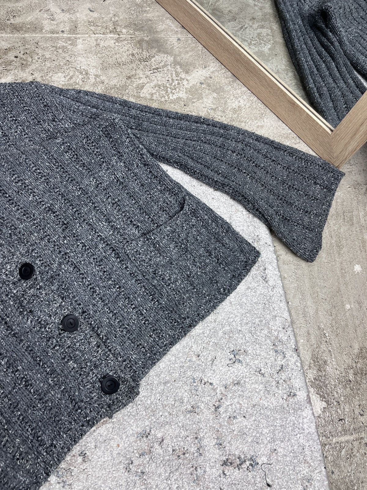 Vintage OVERSIZED HOODED KNITED CARDIGAN + FLARED SLEEVES - 1653 Size US XL / EU 56 / 4 - 7 Thumbnail