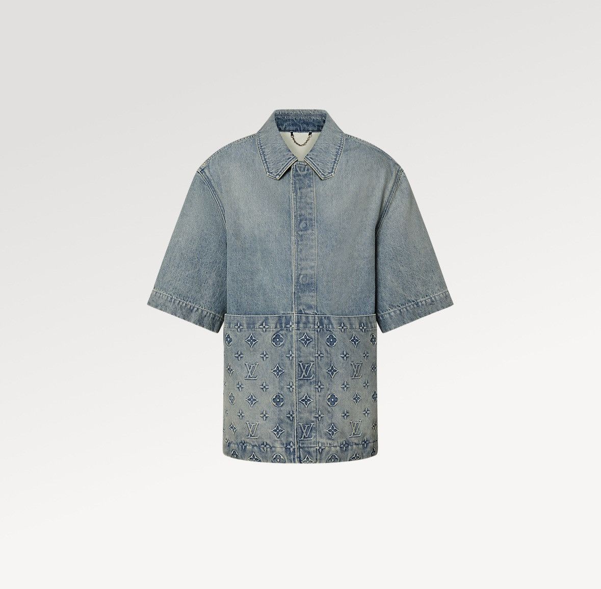 Louis Vuitton Louis Vuitton LV Short Sleeve Denim Workwear Shirt Size US S / EU 44-46 / 1 - 17 Thumbnail