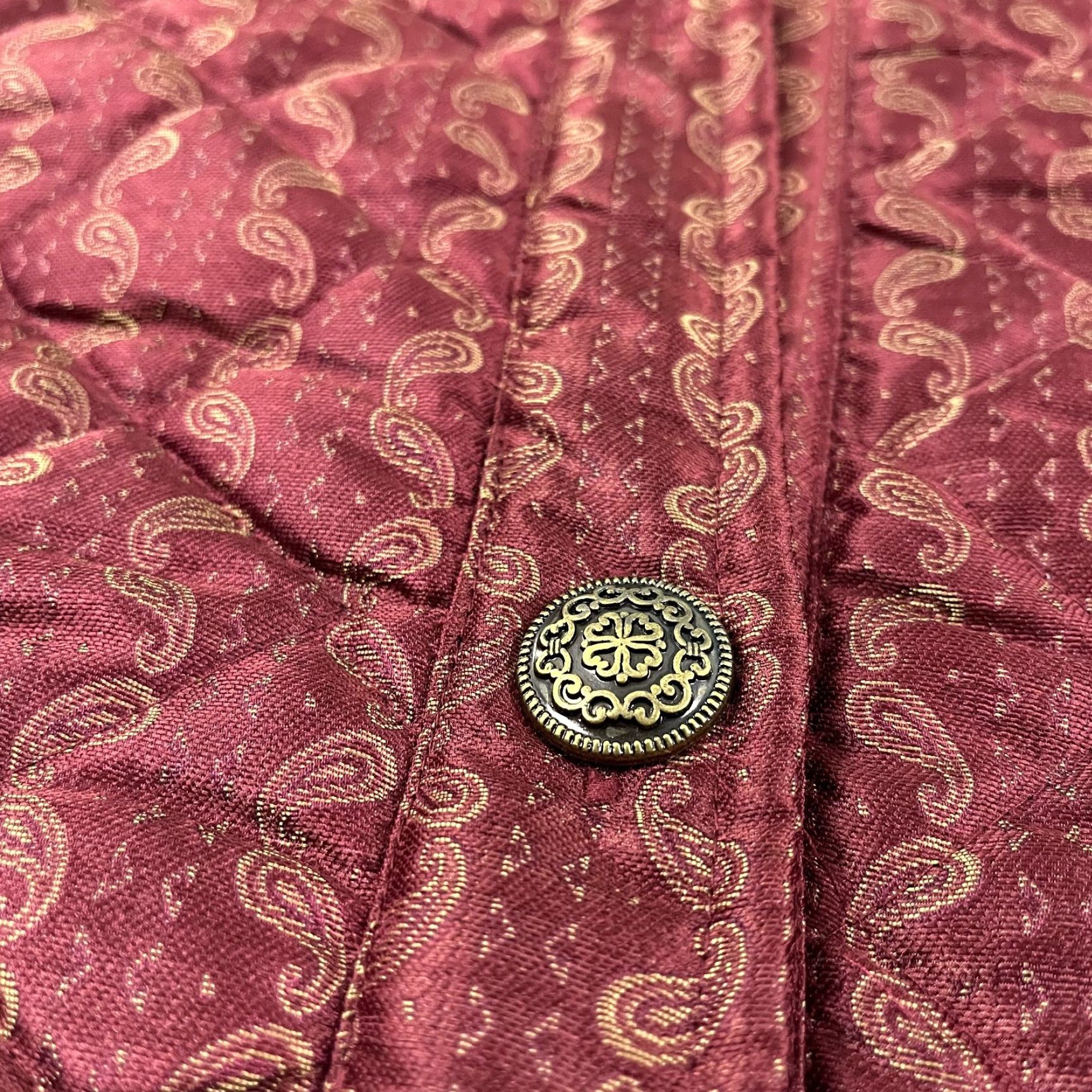 Victoria's Secret VINTAGE VICTORIA'S SECRET Jacket Womens Small Red Paisley Quilted Puffer Coat NEW Size S / US 4 / IT 40 - 6 Thumbnail