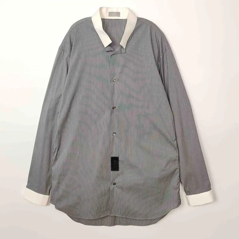Dior Dior Gray Cotton Long Sleeve Shirt for Men 0089 Size US M / EU 48-50 / 2 - 1 Thumbnail