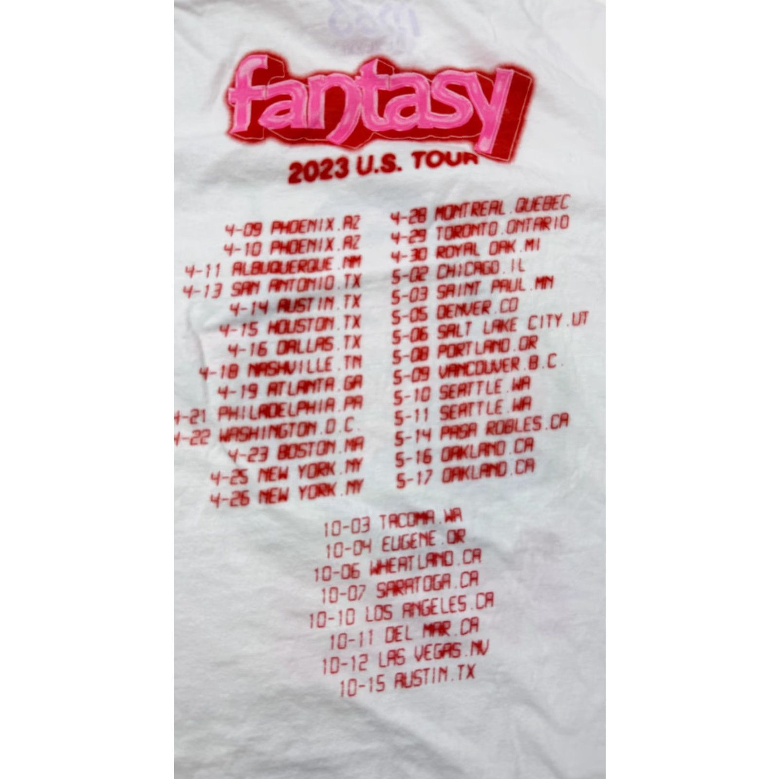 Other M83 Shirt Medium White Graphic Concert Band Tour Fantasy US 2023 Tee Mens Size US M / EU 48-50 / 2 - 5 Thumbnail
