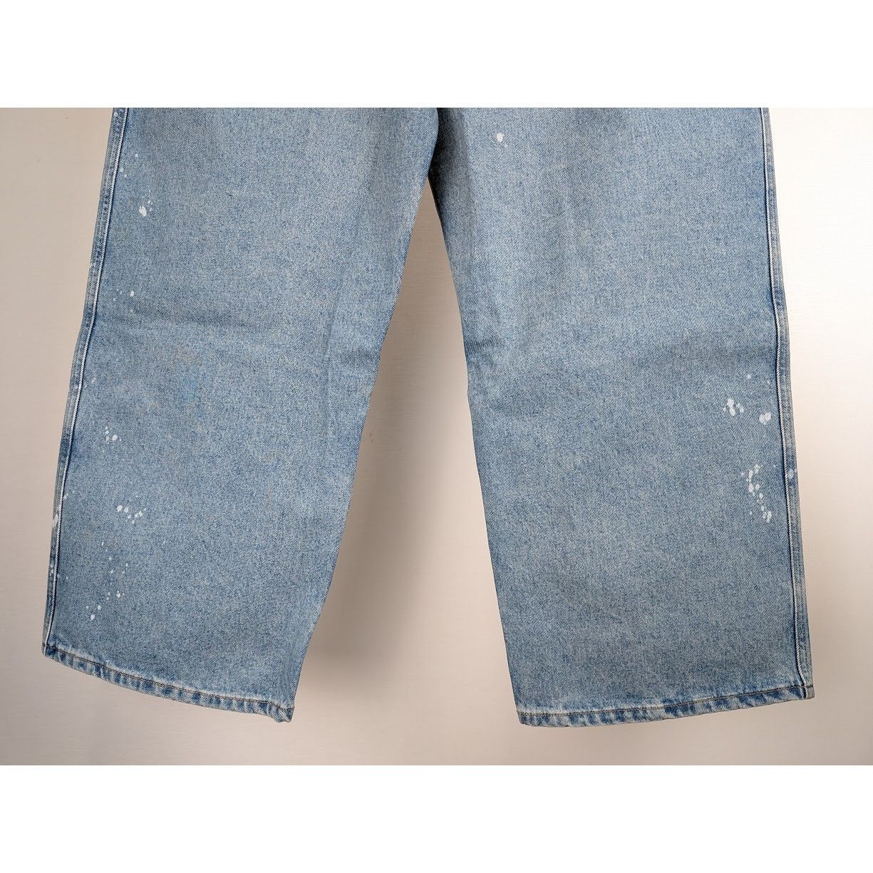 Off-White o1rshd1 Paint Wide Leg Tapered Jeans in Blue Size US 36 / EU 52 - 5 Thumbnail