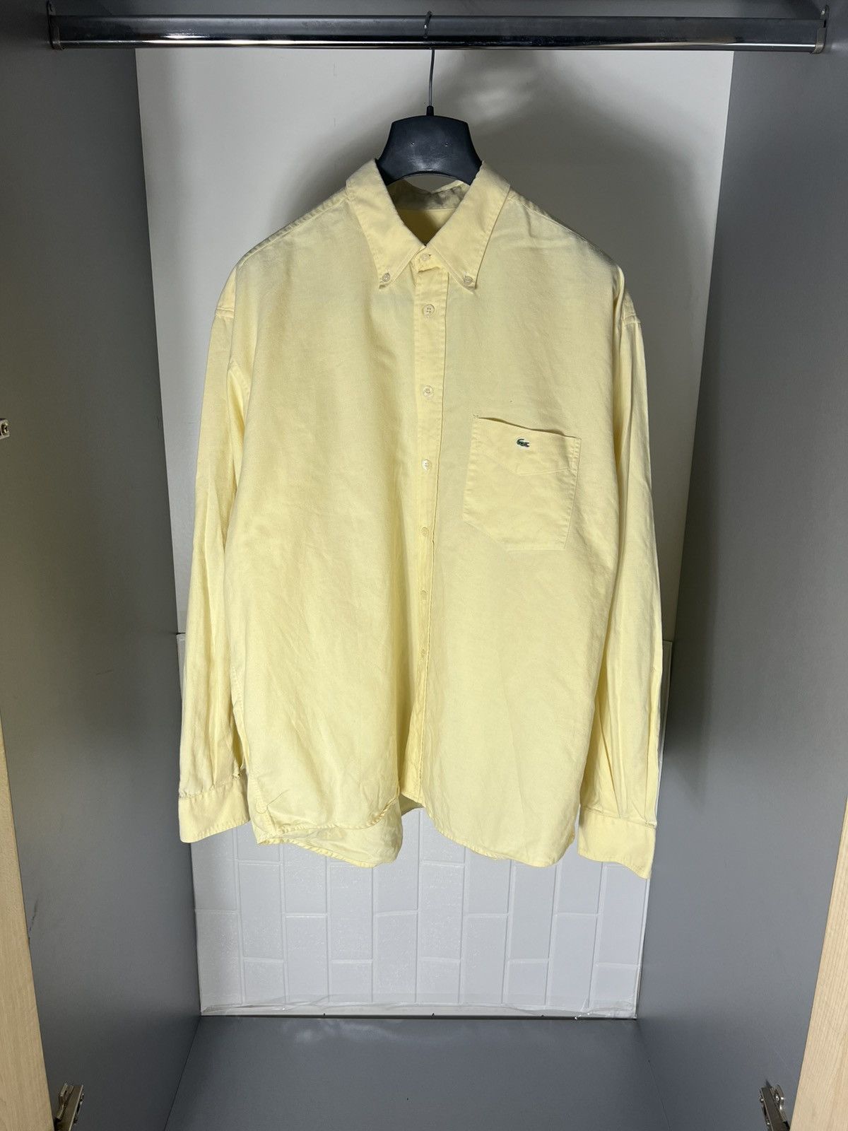Lacoste × Vintage VERY RARE LACOSTE CHEMISE LONG SLEEVE SHIRT DESIGNER CASUAL Size US XL / EU 56 / 4 - 1 Thumbnail