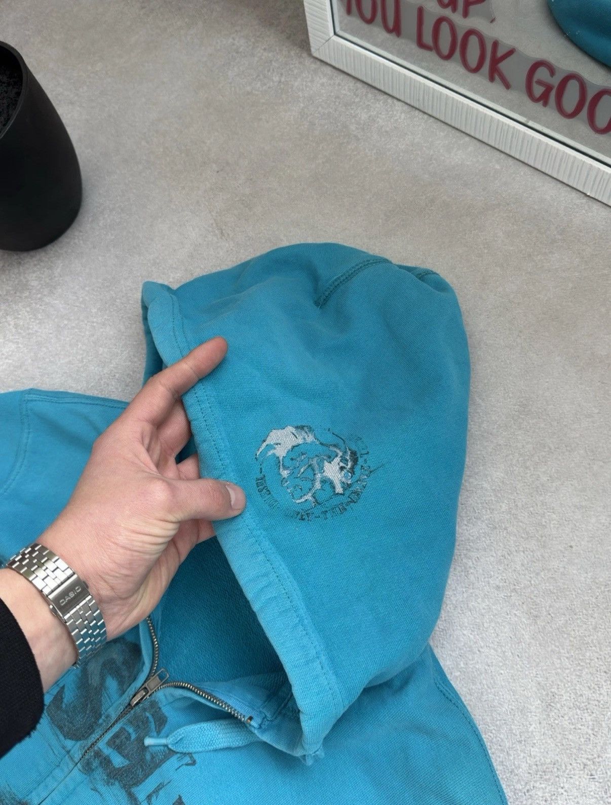 Diesel Diesel Vintage Y2K Blue Zip Hoodie Size M Men Size US M / EU 48-50 / 2 - 5 Thumbnail