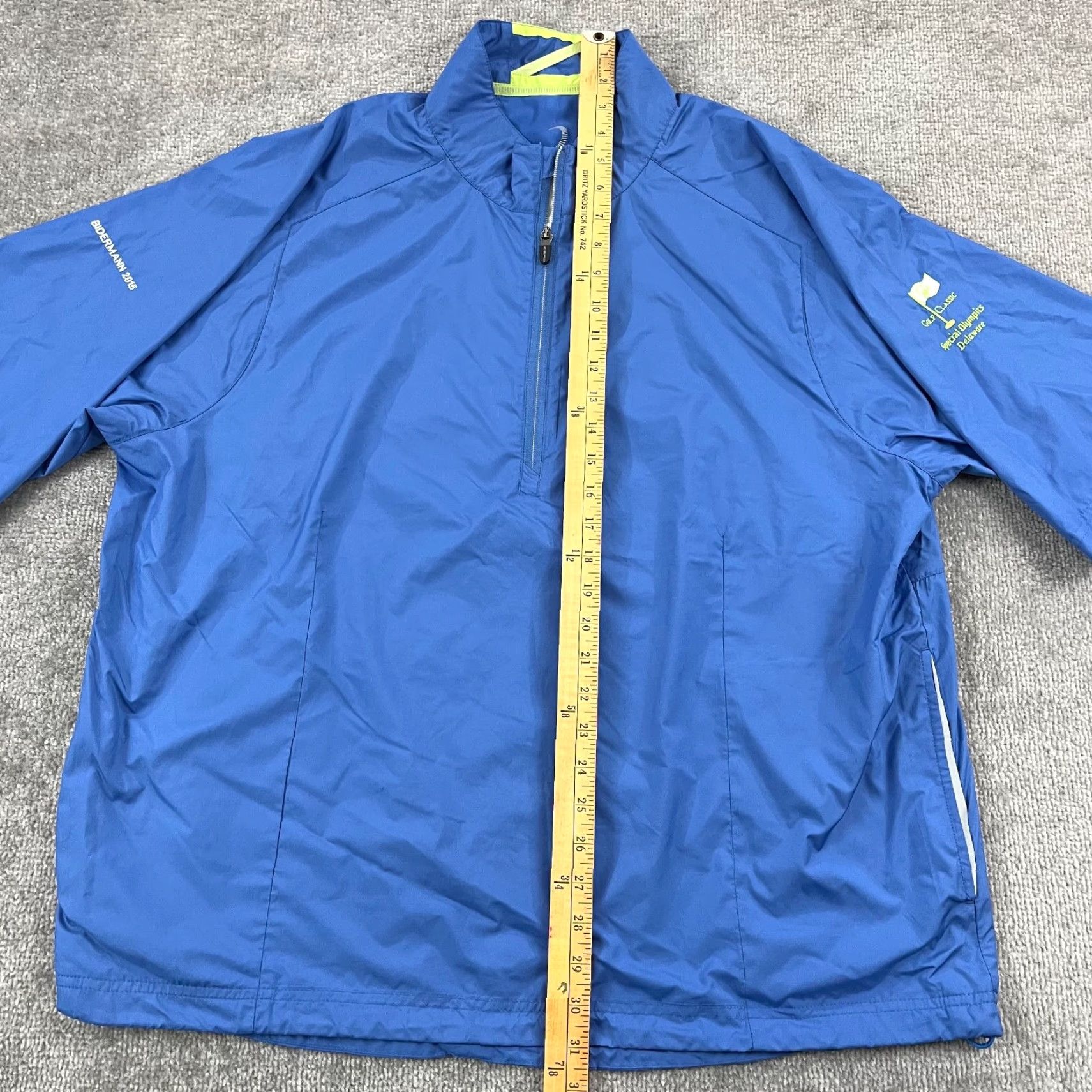 Vintage ZERO RESTRICTION Jacket Men XL Blue Bidermann DE Special Olympics 1/2 Sleeve Zip Size US XL / EU 56 / 4 - 6 Thumbnail