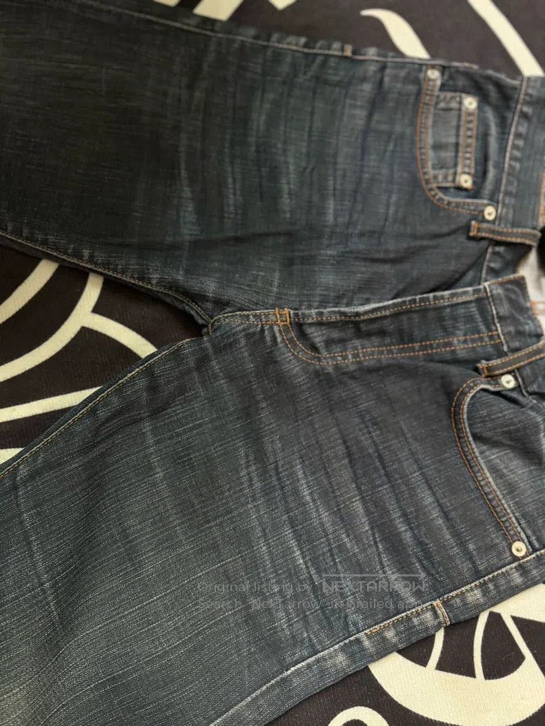 Dior Dior Deep Blue Demon Claw Catwhisker Washed Denim Jeans Size US 29 - 2 Thumbnail