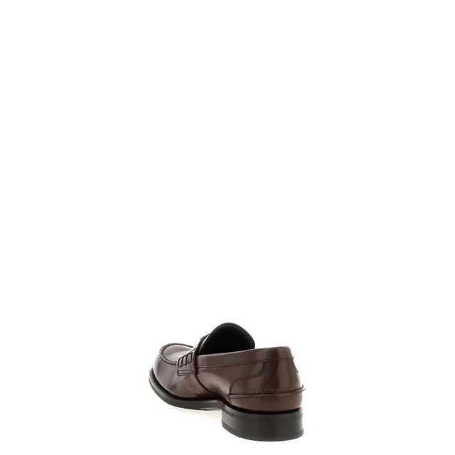 Prada PRADA Brown Brushed Leather Loafers New & Authentic (Men's s Size US 10 / EU 43 - 3 Thumbnail
