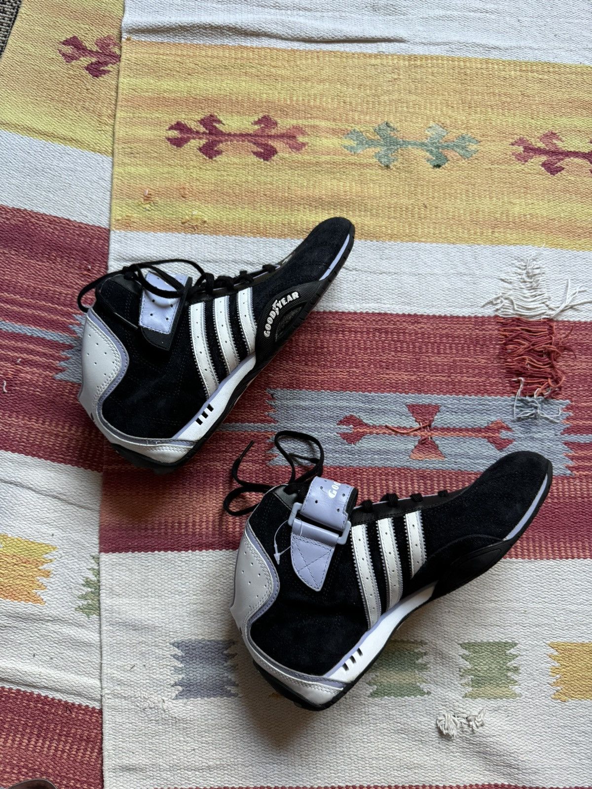 Vintage Vintage 2005 Adidas Racer Good Year y2k Hi Leather Sneakers Size US 7.5 / IT 37.5 - 2 Thumbnail