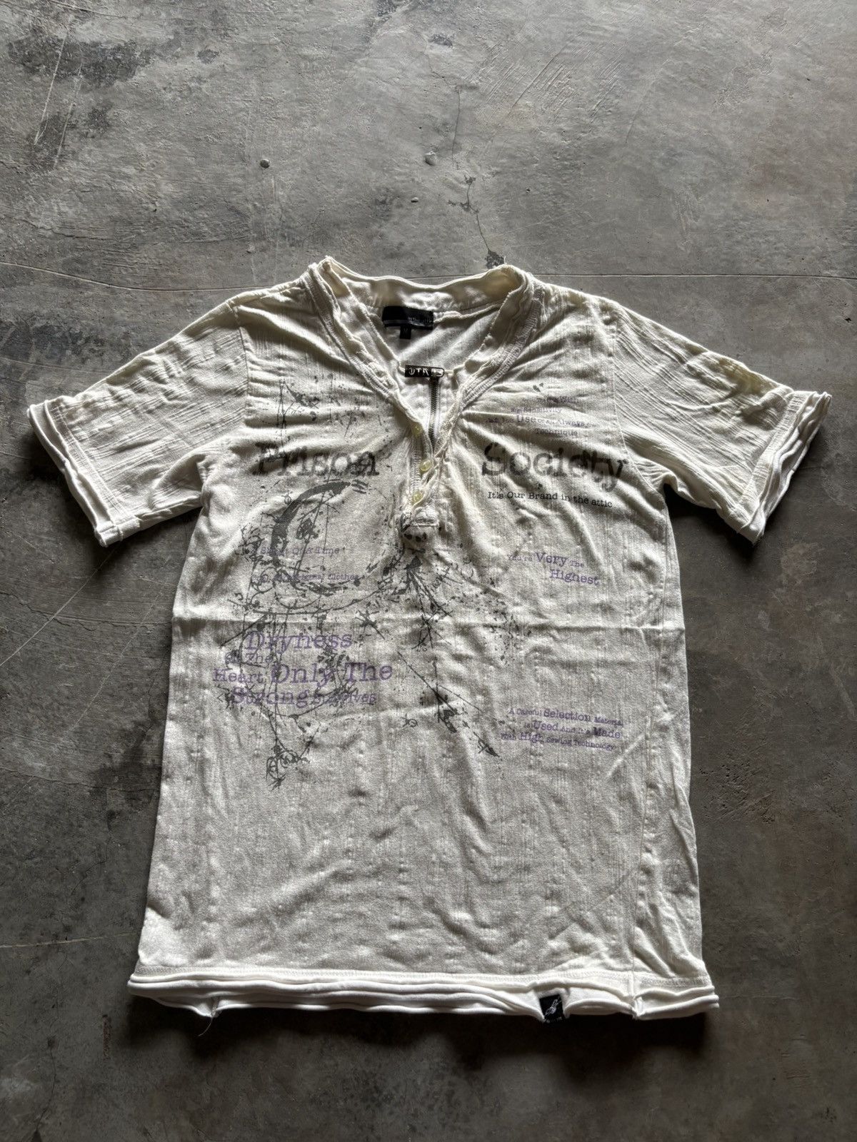 In The Attic IN THE ATTIC y2k rare poem prison society distressed goth Size US M / EU 48-50 / 2 - 1 Thumbnail