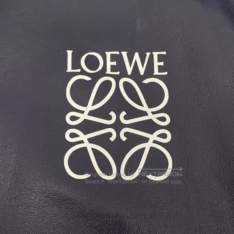 Loewe Loewe 2023 Deep Blue Lamb Leather Logo Embroidered Zip-up Size XS / US 0-2 / IT 36-38 - 5 Thumbnail