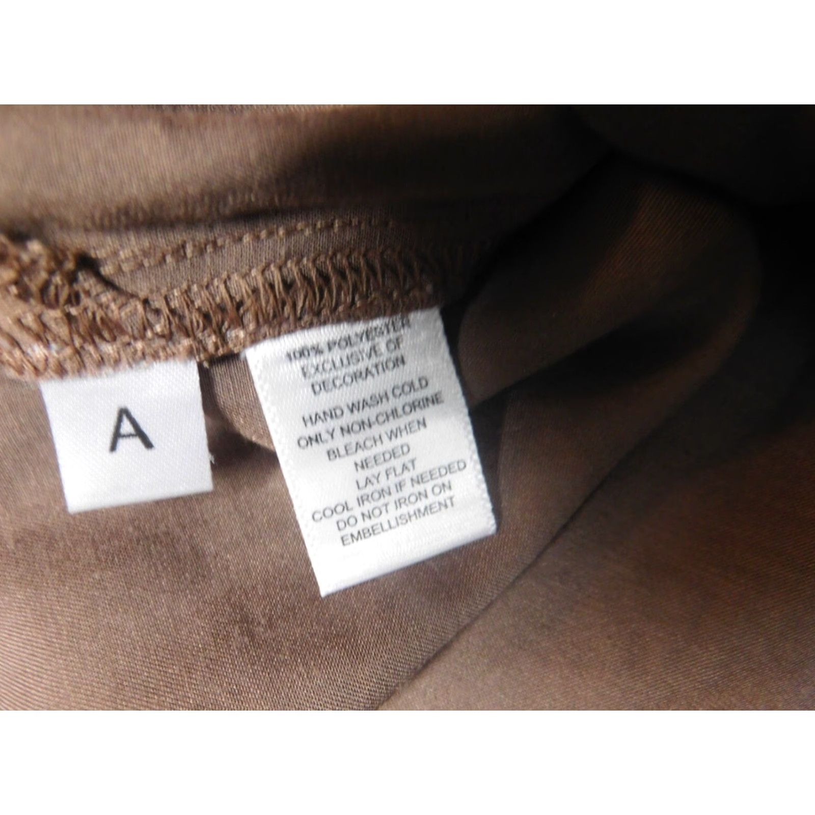 Ann Taylor Loft Shirt Womens M Brown Pullover Sleeveless Collared Button Blouse Casual Polyester Down Regular Modern Basic Ann Taylor Loft Size M / US 6-8 / IT 42-44 - 6 Thumbnail
