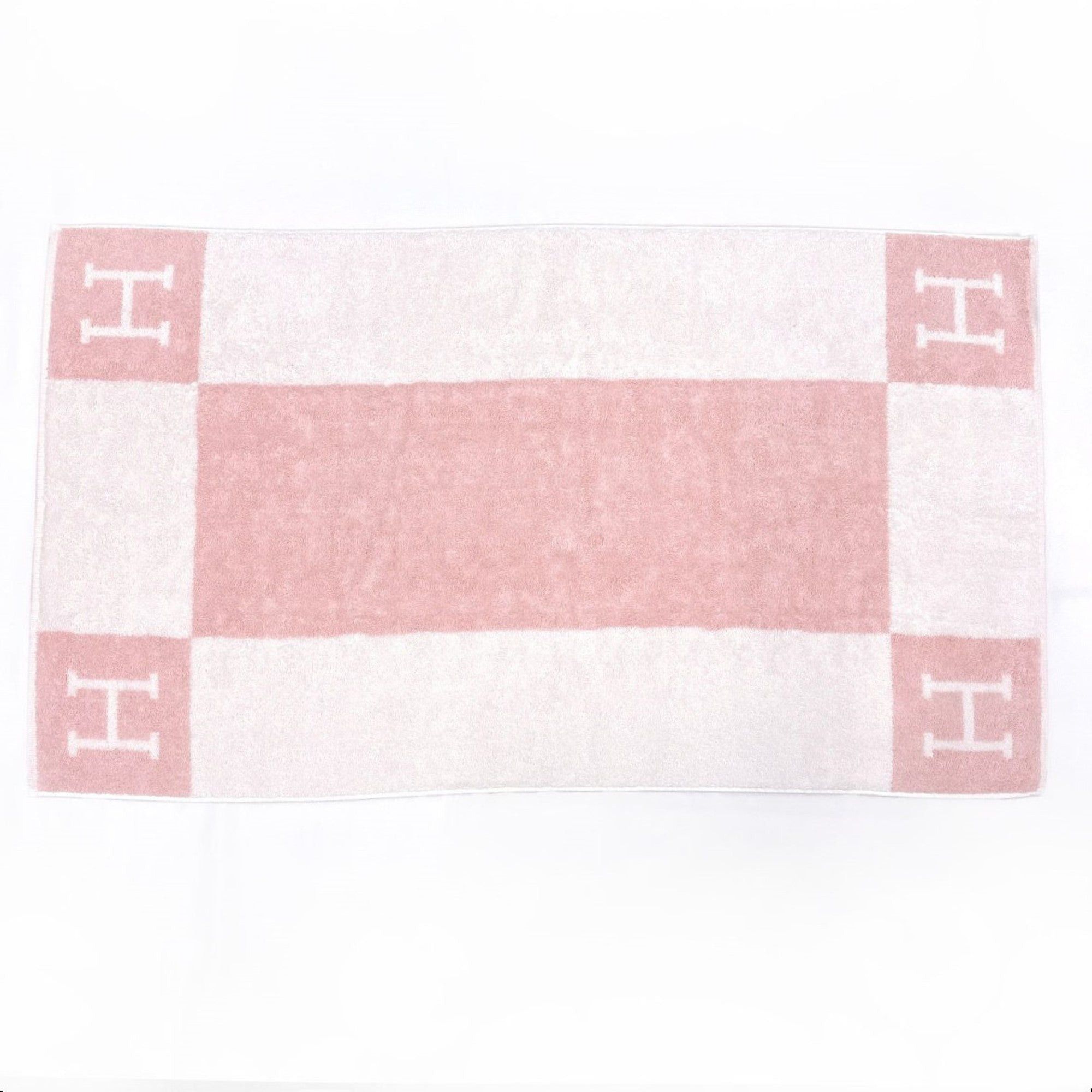 image of Hermes Avalon New Towel Cotton H102193M 02 Unisex Pink in Black, Women's