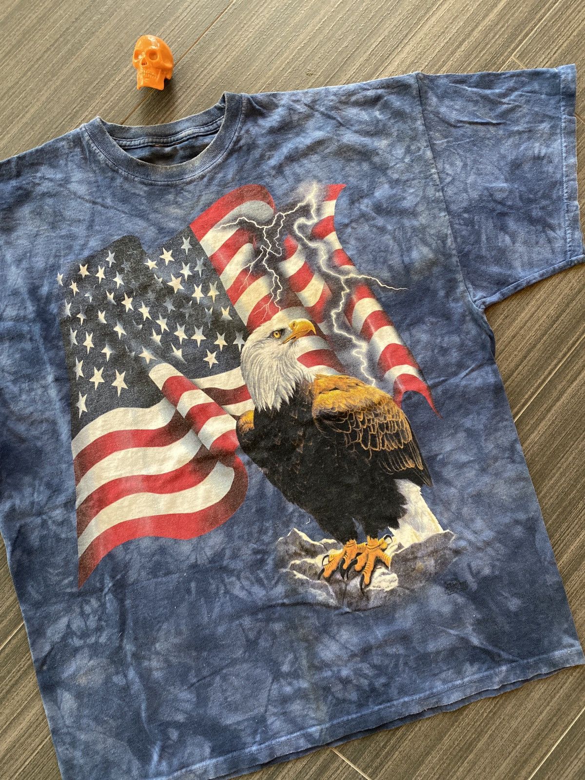 The Mountain × Vintage 2001 tie dye Bald Eagle American flag shirt XXL Size US XXL / EU 58 / 5 - 2 Thumbnail