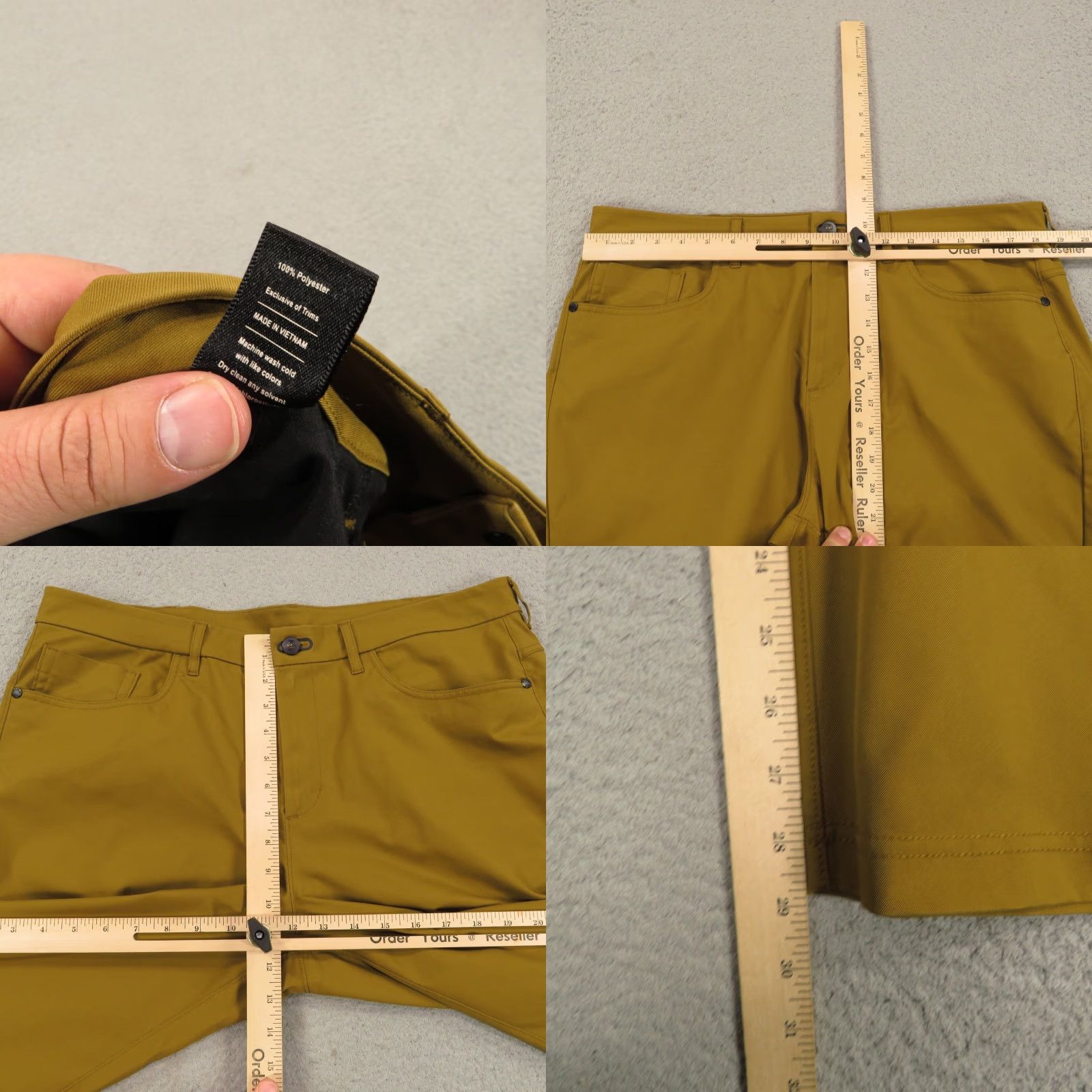 Vintage Public Rec Dealmaker Pants Men 35x30 Caramel 5 Pocket Chino Workday 2.0 Chinos Size US 35 - 8 Thumbnail