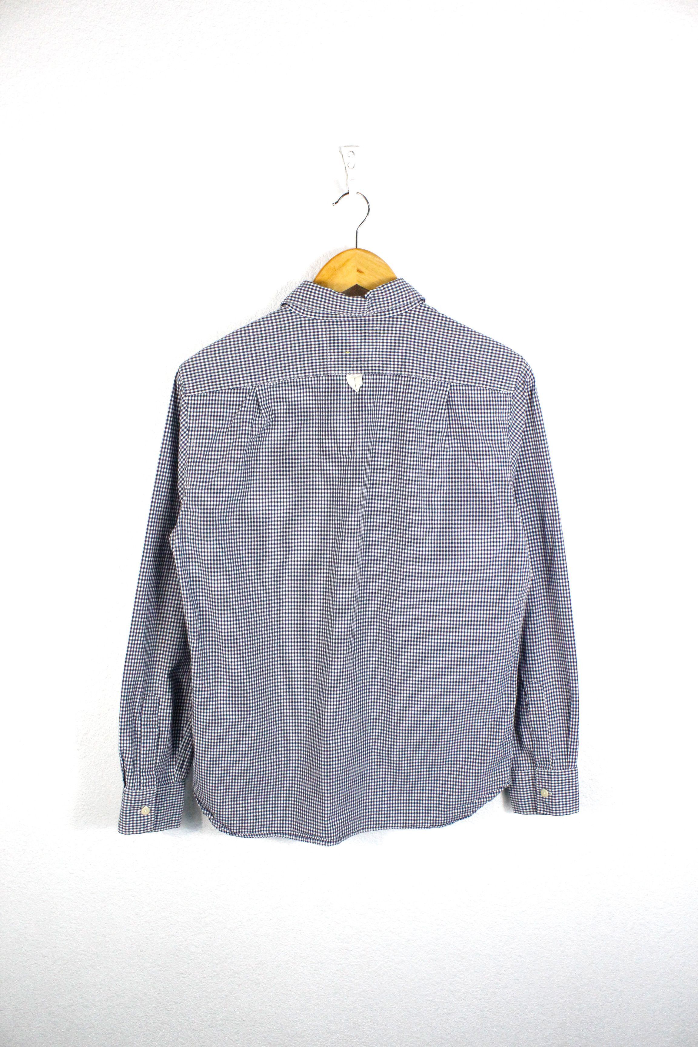 Margaret Howell Margaret Howell Blue White Check Heritage Shirt size M Size M / US 6-8 / IT 42-44 - 4 Thumbnail