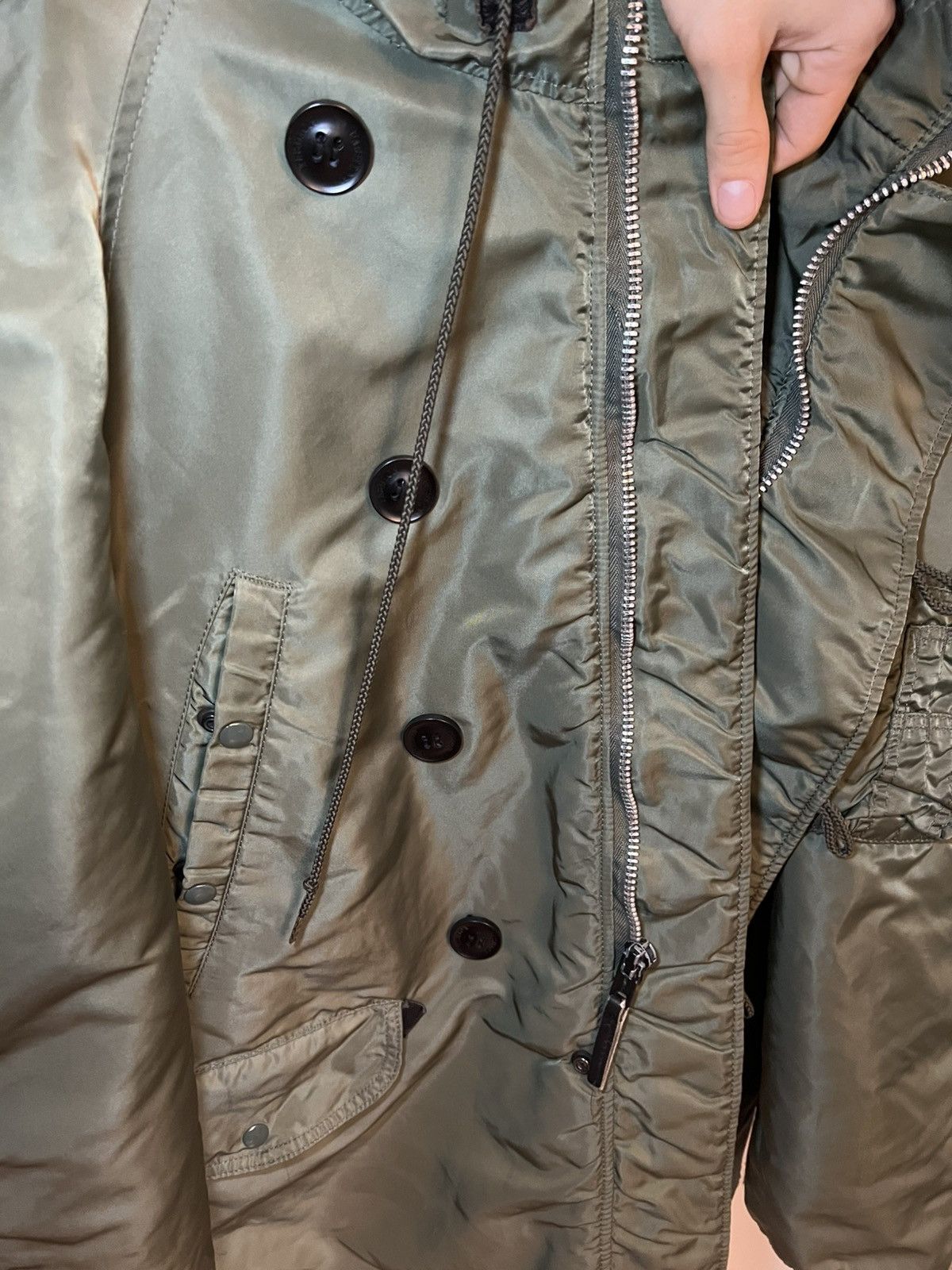 Alpha Industries Vintage Alpha Industries fur hood bomber jacket Size US XL / EU 56 / 4 - 22 Thumbnail