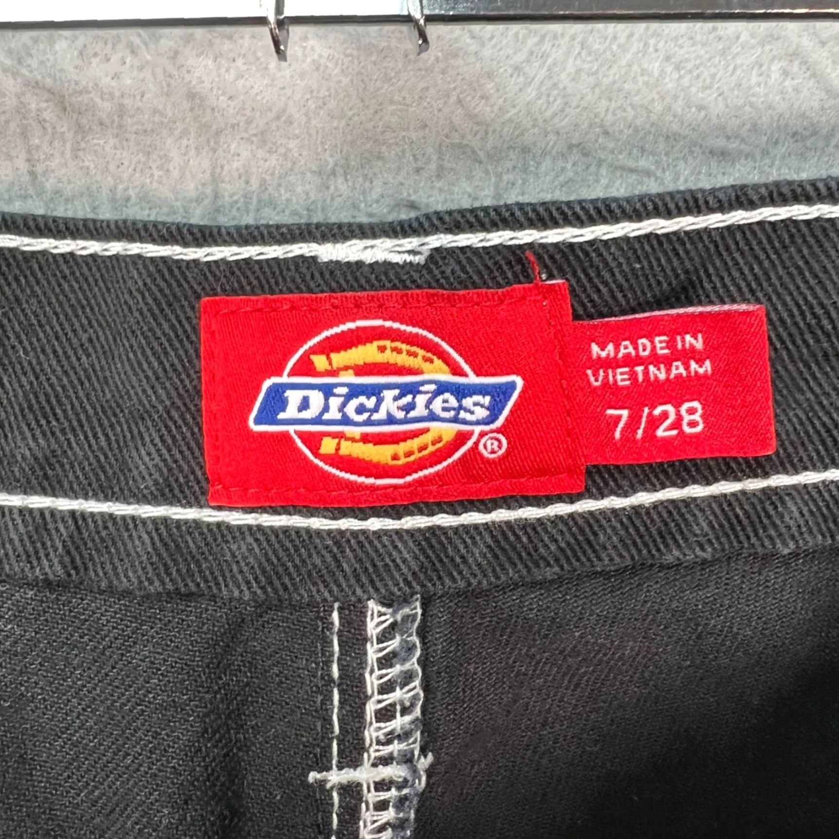 Dickies Dickies Womens Pants 7/28 Black Carpenter Pockets Straight Rise High 31in Inseam Mens Womens Girls Size 28" / US 6 / IT 42 - 3 Thumbnail
