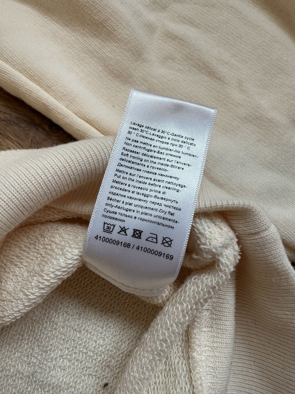 Lanvin LANVIN CREAM LOGO HOODIE Size US M / EU 48-50 / 2 - 5 Thumbnail