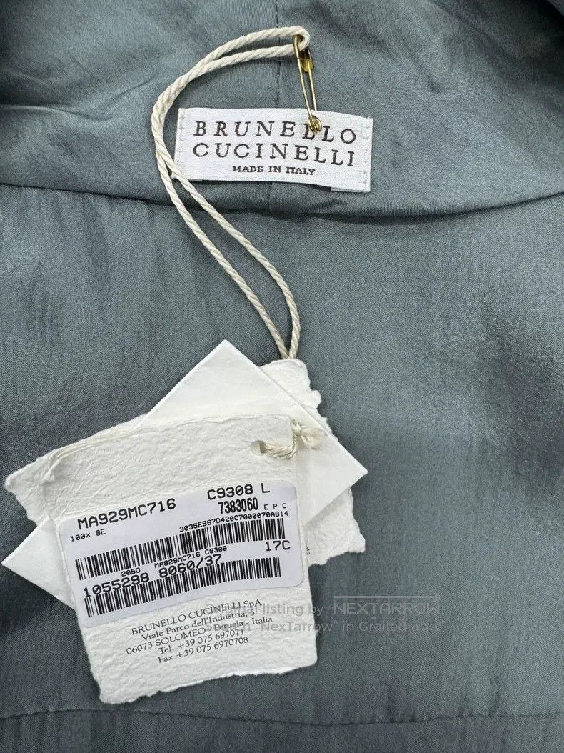 Brunello Cucinelli Brunello Cucinelli Women's Silk Shirt Size L / US 10 / IT 46 - 6 Thumbnail