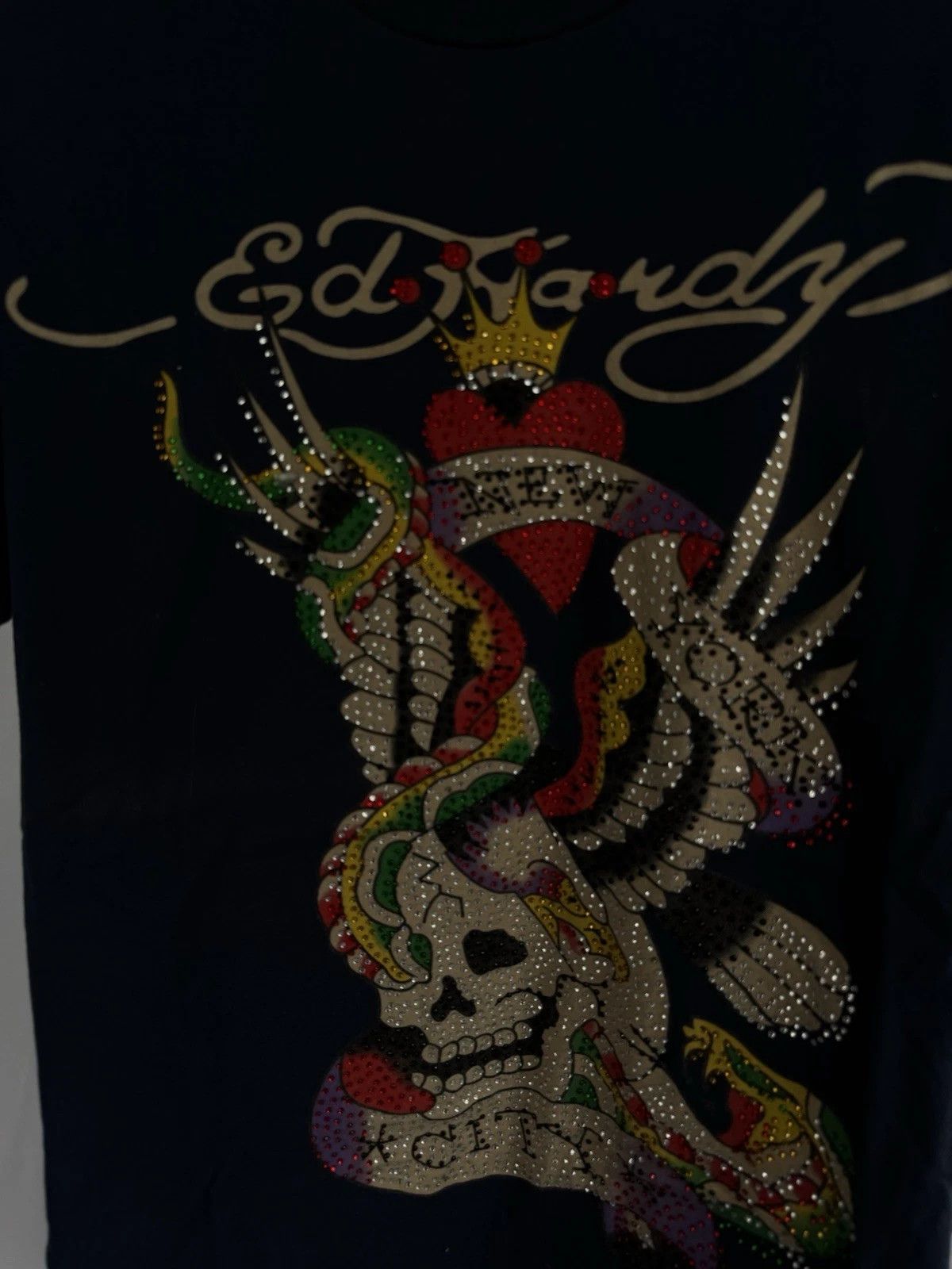 Ed Hardy Ed Hardy Men’s Graphic T-Shirt – Studded Dragon Design Size XL / US 12-14 / IT 48-50 - 4 Thumbnail