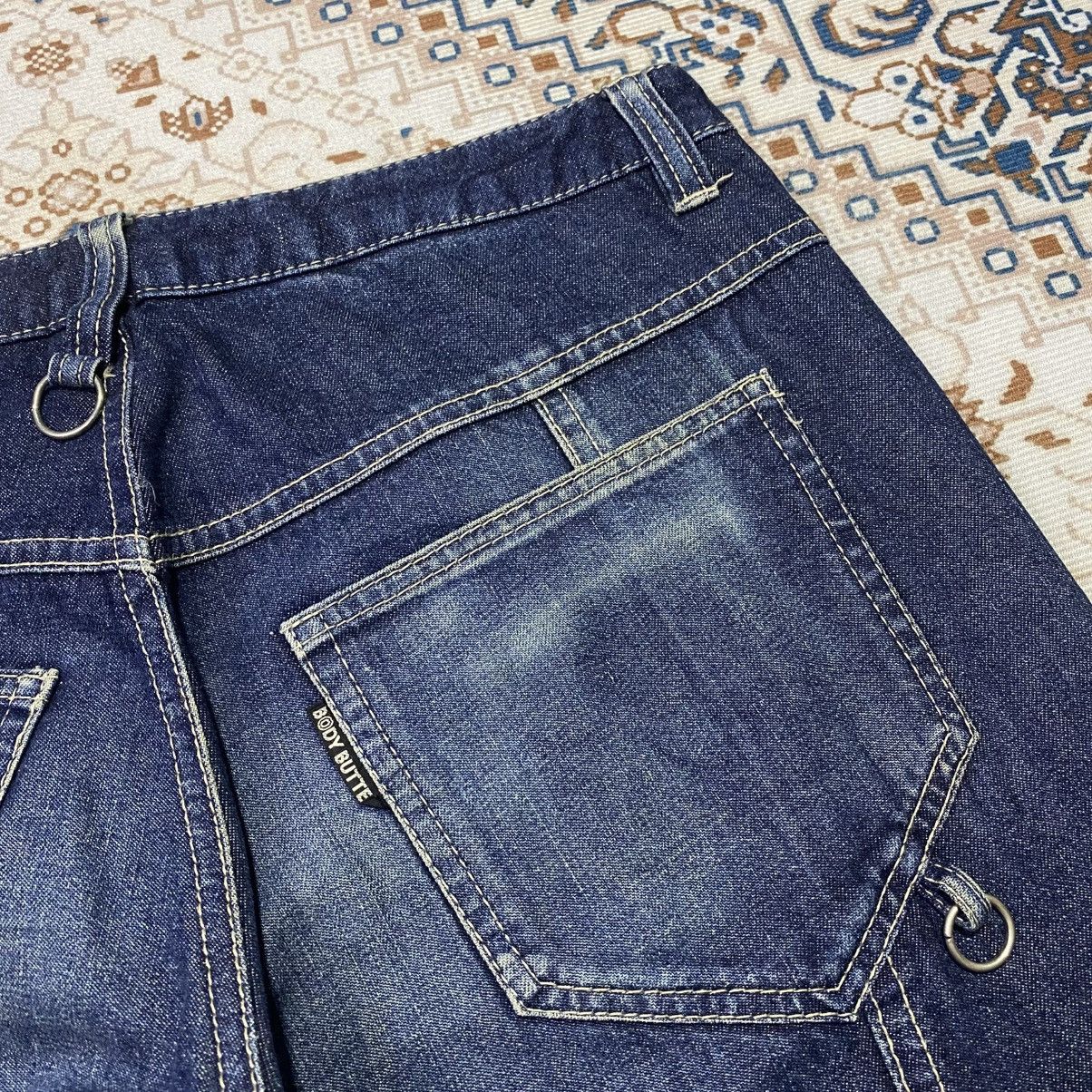 If Six Was Nine × Japanese Brand × Le Grande Bleu (L.G.B.) 2000s Y2K Body Butter Bondage Flare Jeans Size US 30 / EU 46 - 7 Thumbnail