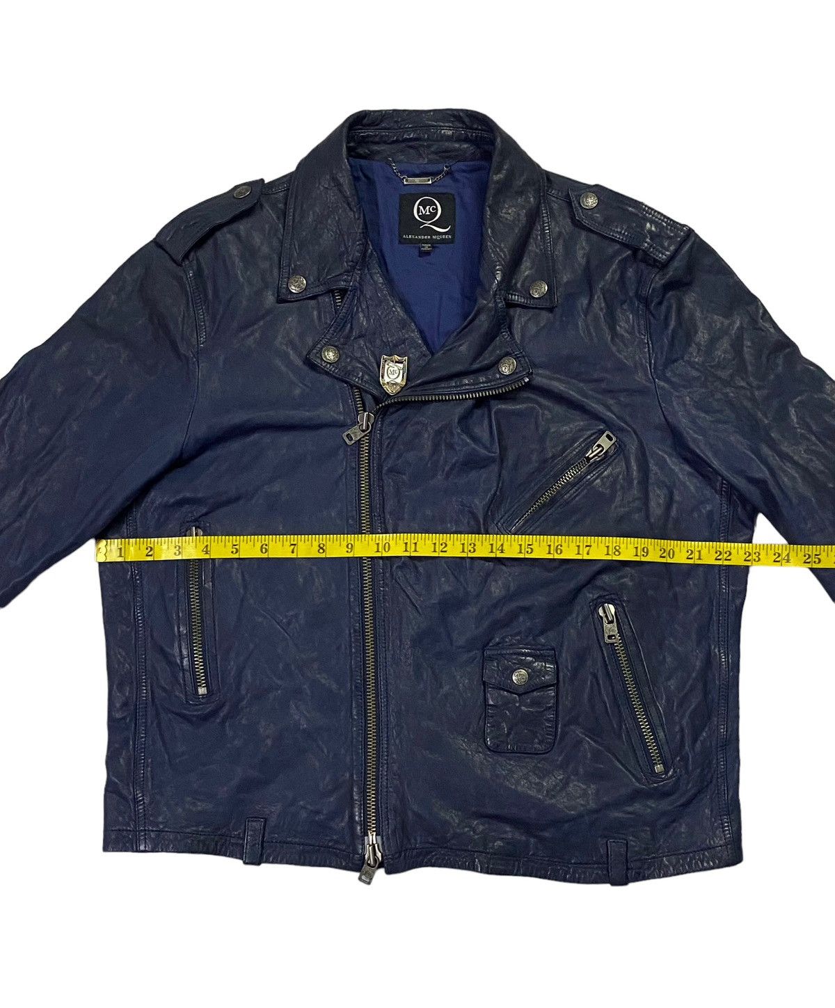 Alexander McQueen Alexander McQueen Double Coller Leather Jacket Size US XL / EU 56 / 4 - 6 Thumbnail