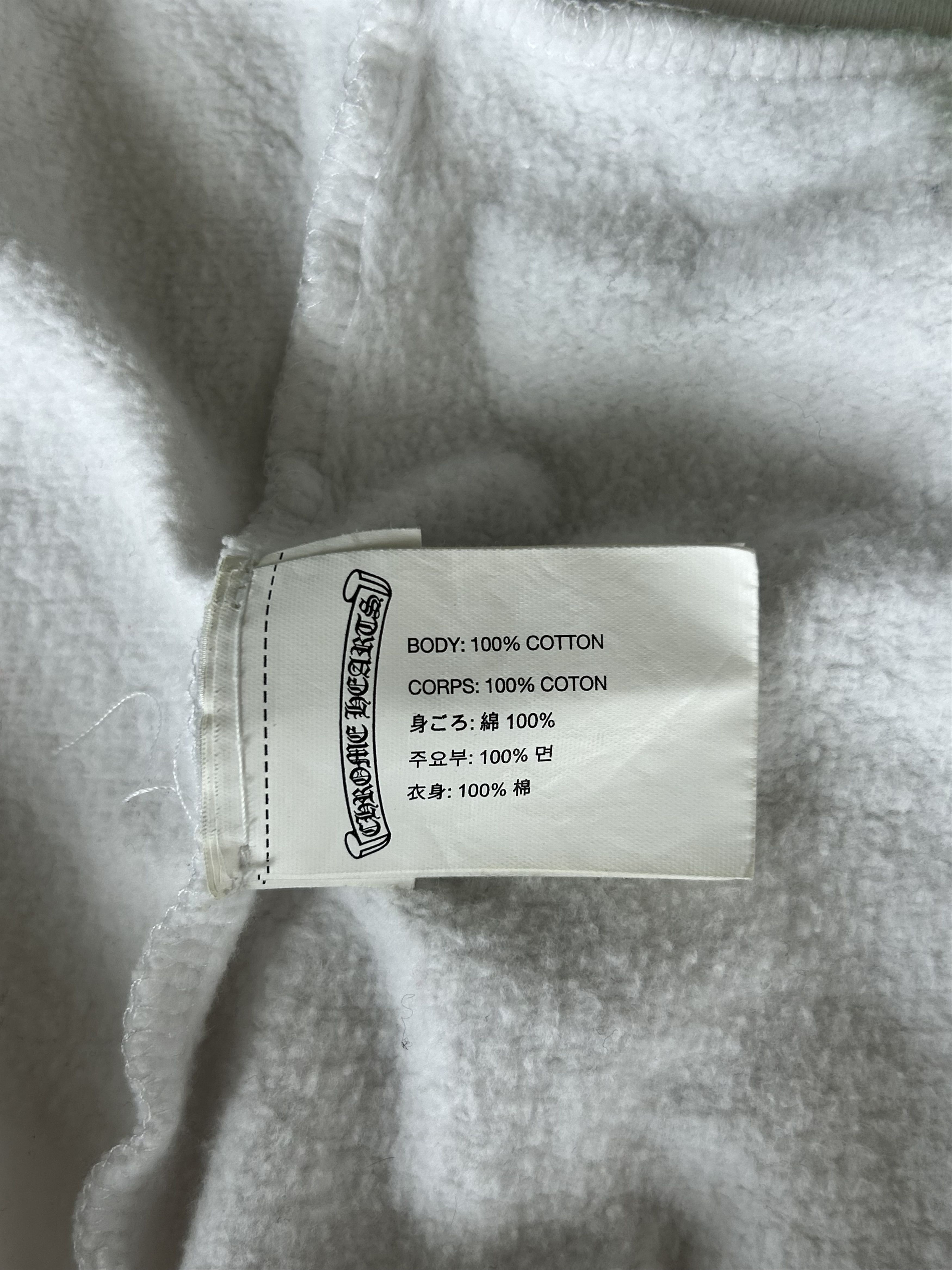 Chrome Hearts White & Black Rolling Stones Horseshoe Logo Zip Up Hoodie Size US L / EU 52-54 / 3 - 4 Thumbnail