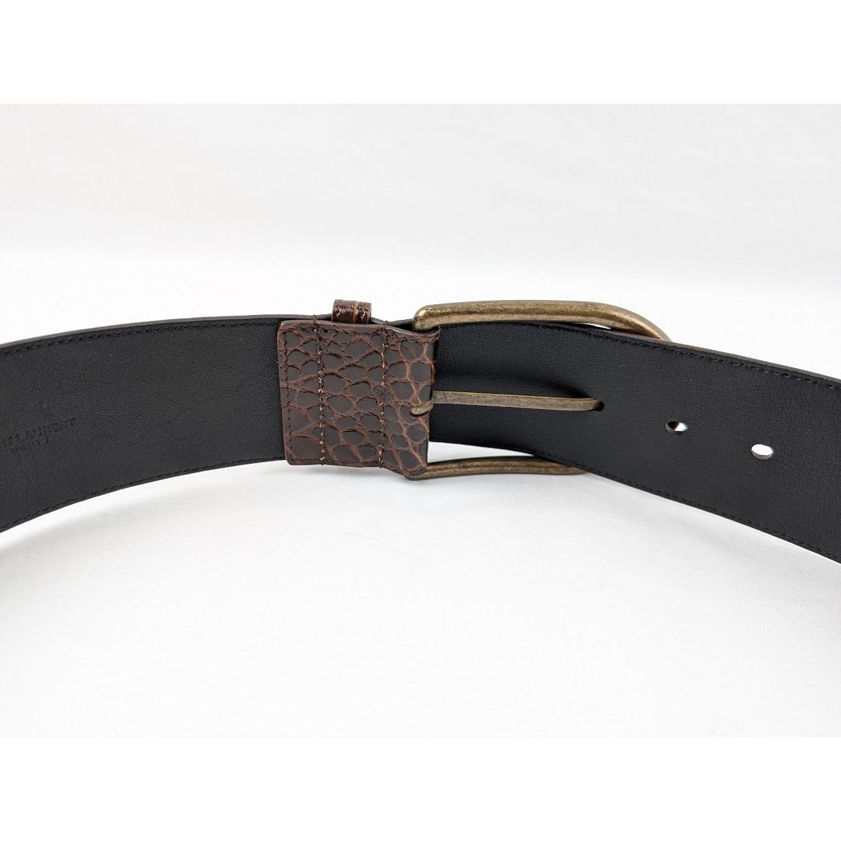Saint Laurent Paris o1rshd1 CC20 Size: OS / Leather Belt in Brown Size ONE SIZE - 13 Thumbnail