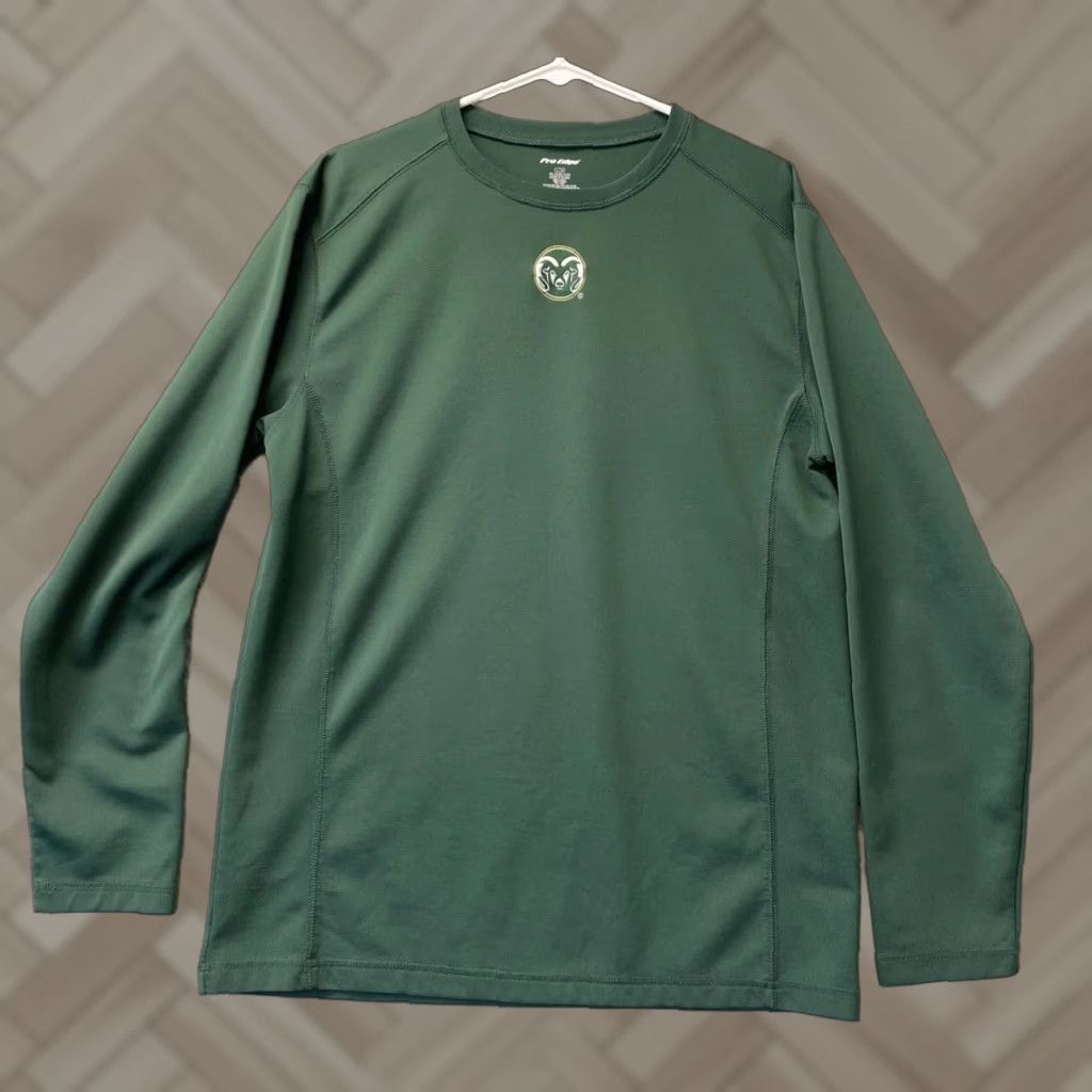 Vintage Pro Edge Sweatshirt Mens Size L Large Green Dri-Fit Long Sleeve Athletic Crew Neck Size US L / EU 52-54 / 3 - 1 Thumbnail