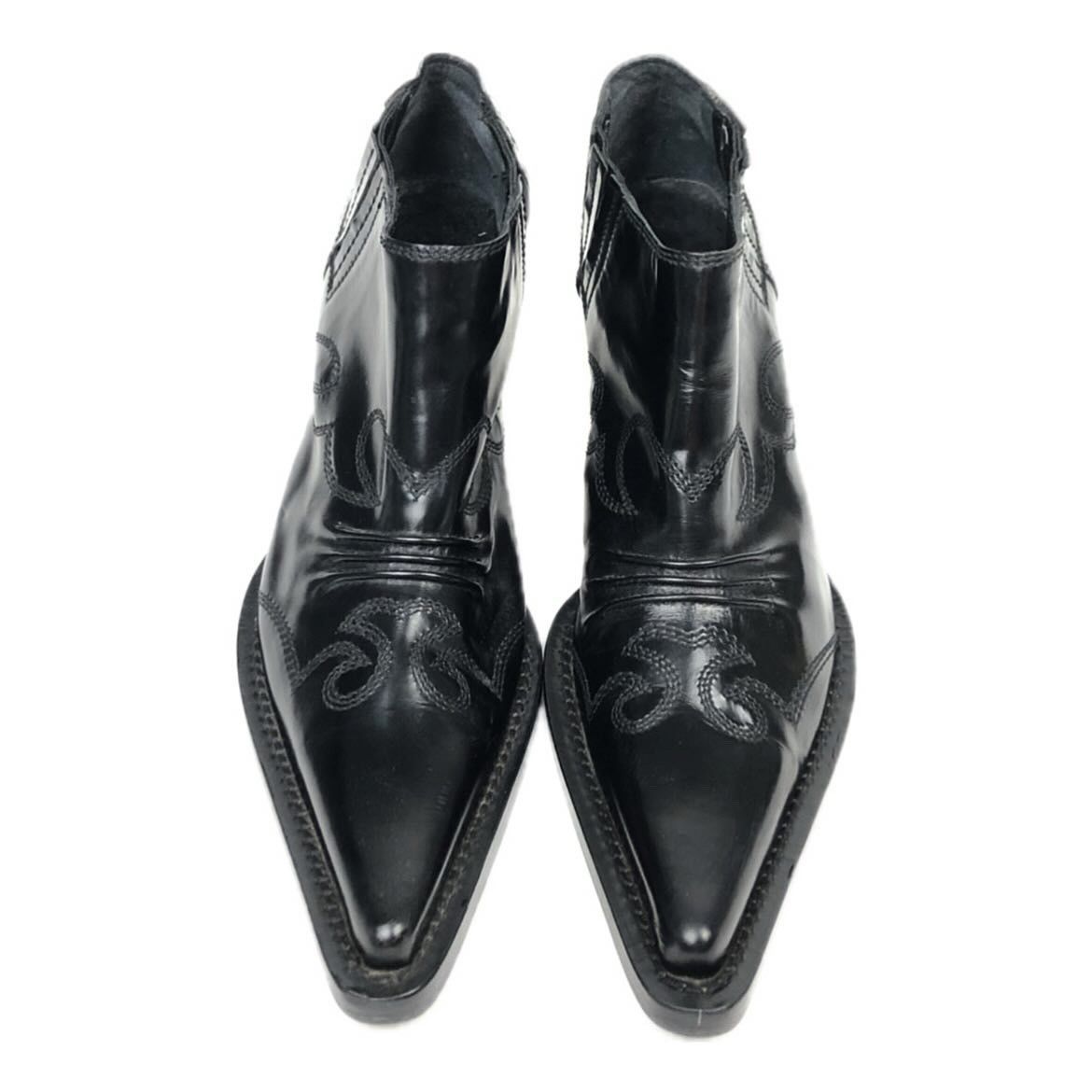 Miu Miu Miu Miu Early 2000s Cowboy Ankle Boots Size US 6.5 / IT 36.5 - 1 Thumbnail