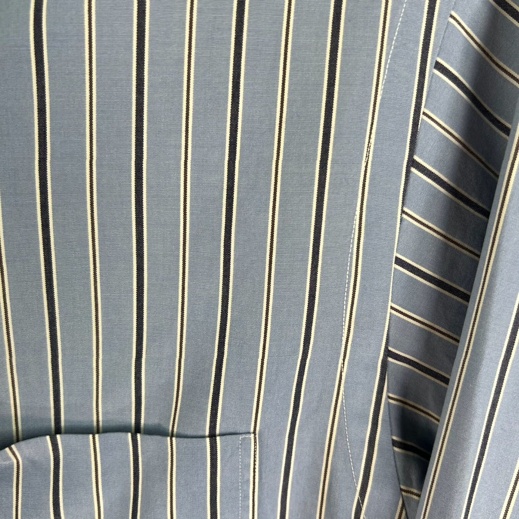 Ralph Lauren VINTAGE Ralph Lauren Polo Shirt Men's Medium Blue Striped Button-Up All Seasons Size US M / EU 48-50 / 2 - 2 Thumbnail