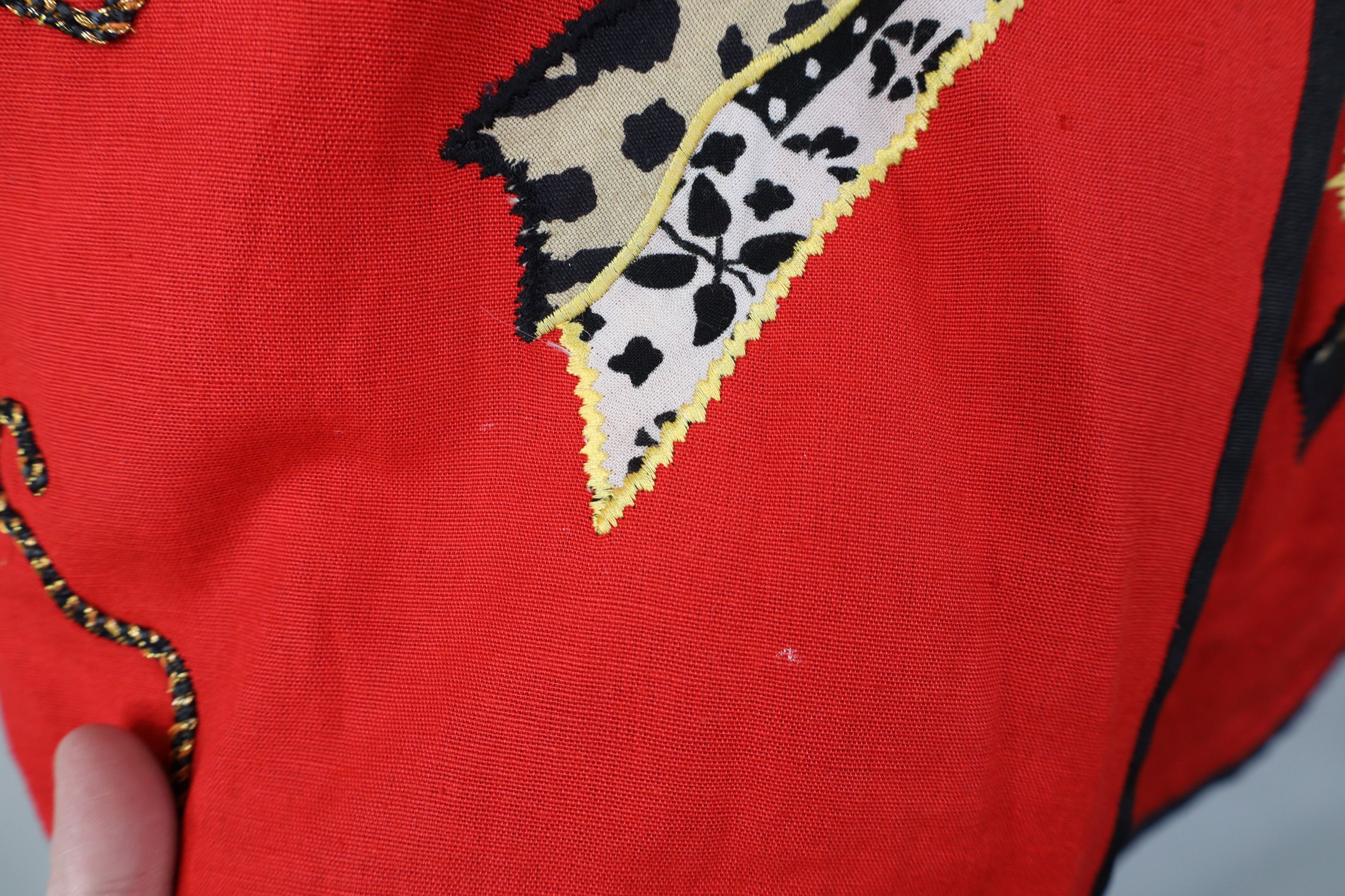 Vintage Vintage 90s Streetwear Abstract Art Flower Blazer Jacket Size XL / US 12-14 / IT 48-50 - 4 Thumbnail