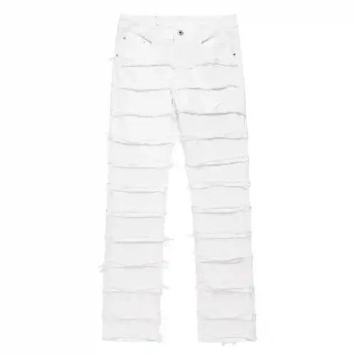 VIBE punk ripped flared damaged jeans Size US 30 / EU 46 - 4 Thumbnail