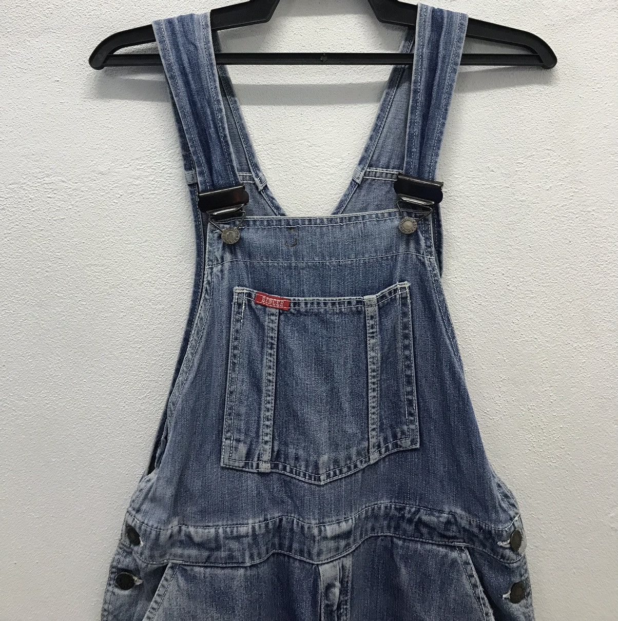 Japanese Brand × Vintage Vintage Bencer Natural Jeans Overalls Size US 33 - 3 Thumbnail