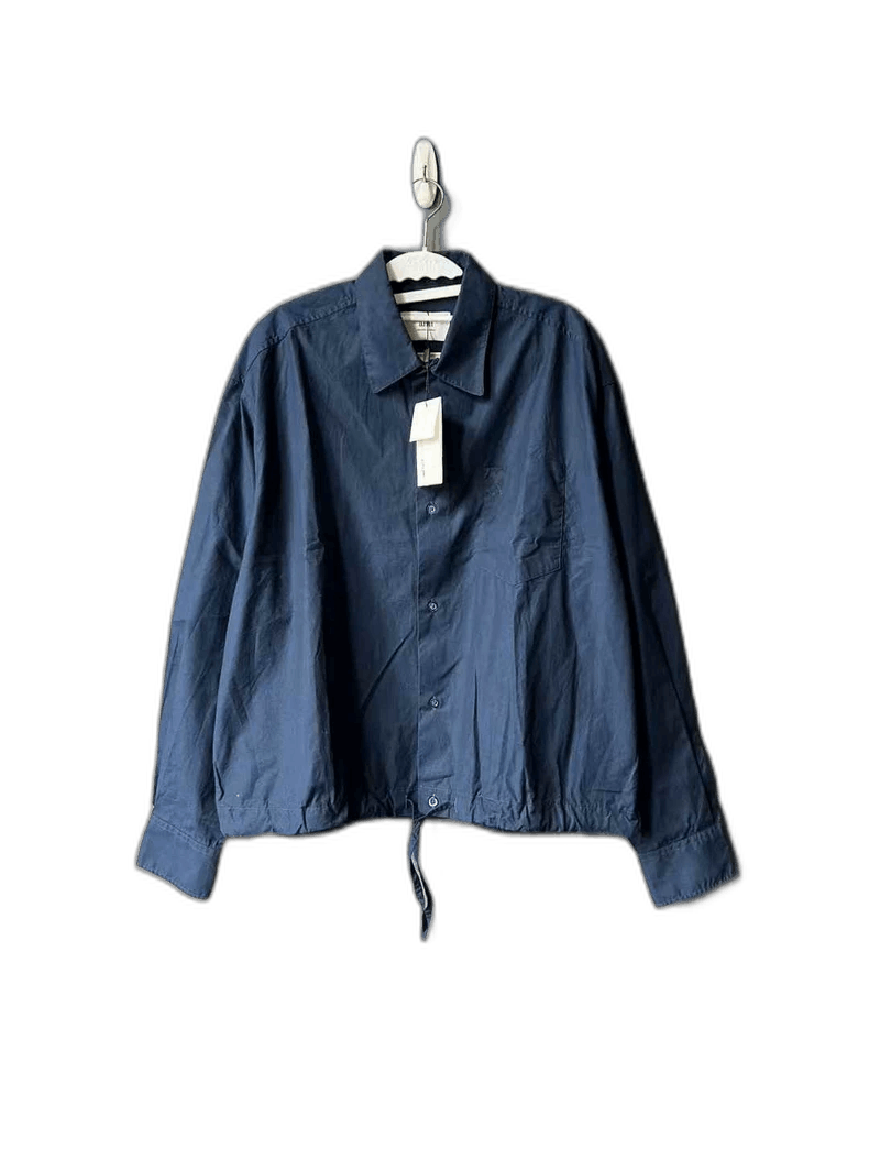 AMI Navy Heart Shirt Jacket Size L / US 10 / IT 46 - 1 Thumbnail