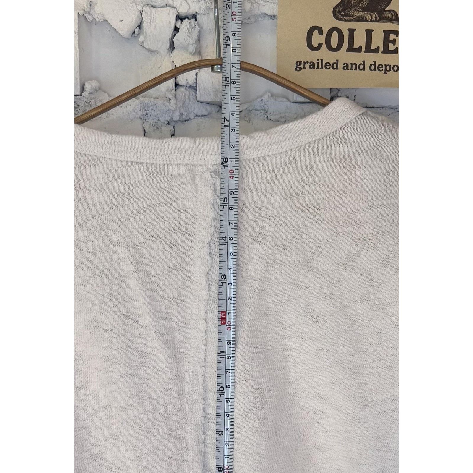 Everlane TLA Womens S White Long Sleeve Pocket Pullover Size S / US 4 / IT 40 - 4 Thumbnail