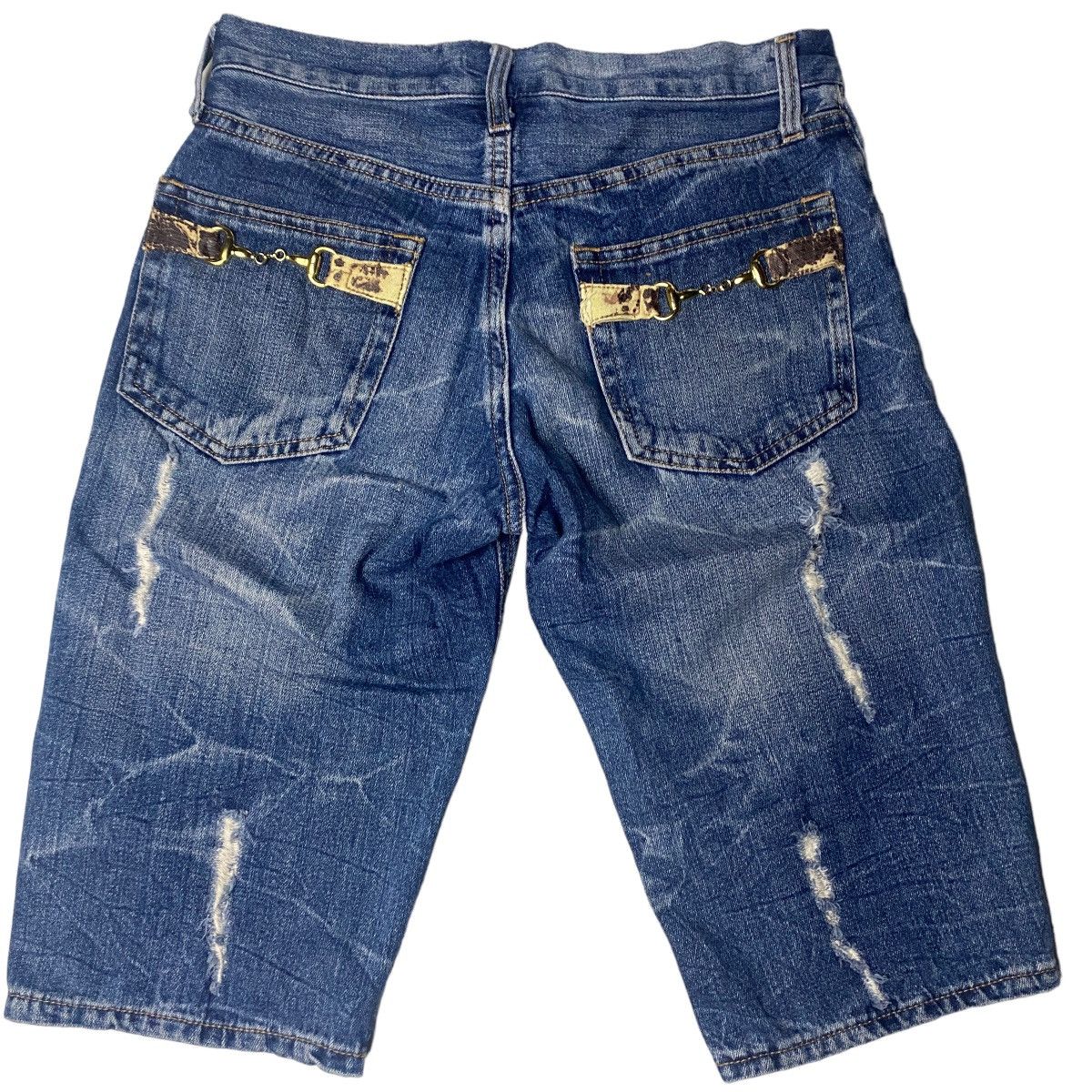 If Six Was Nine Spinash Distressed Washed Snake Chain Jeans Size US 29 - 6 Thumbnail