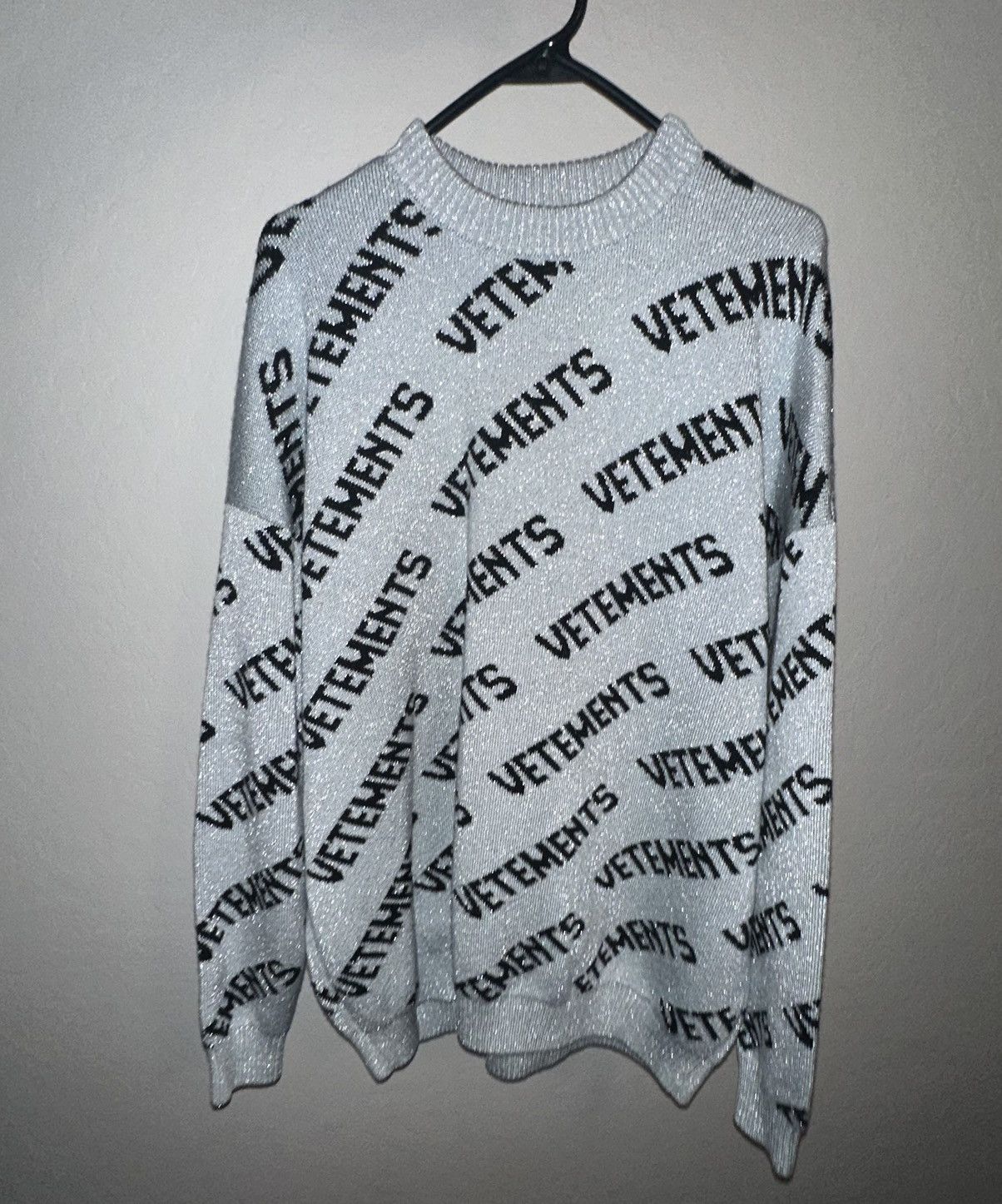 Vetements Lurex Monogram Sweater Size US M / EU 48-50 / 2 - 1 Thumbnail