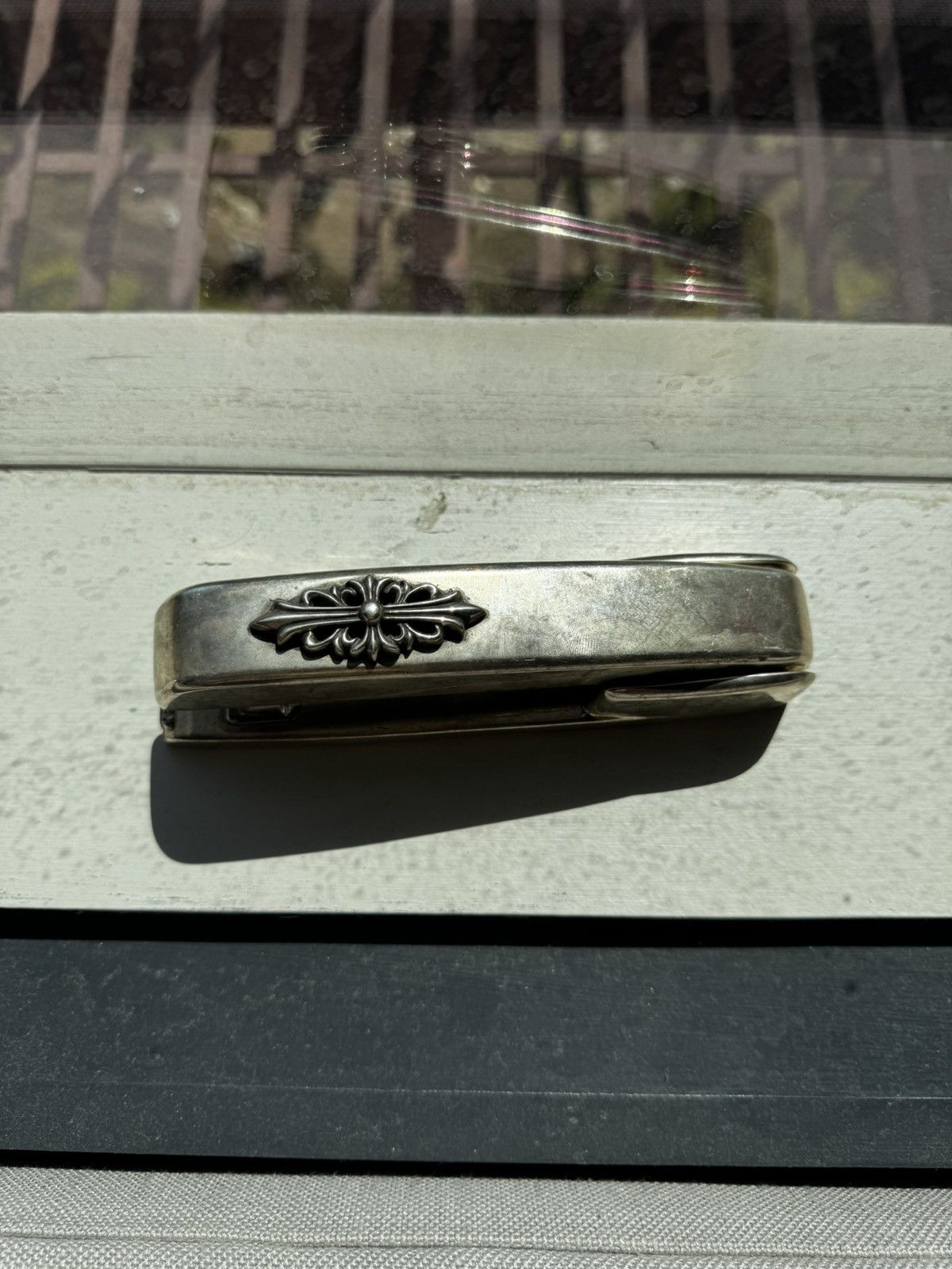 Chrome Hearts Silver Floral Stapler Size ONE SIZE - 5 Thumbnail