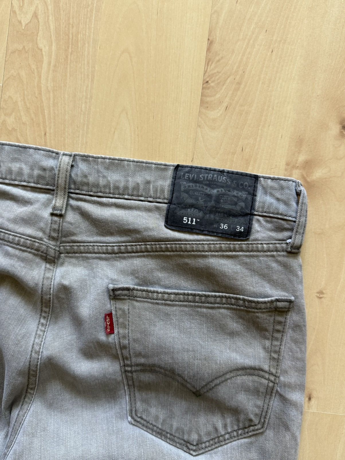 Levi's Levi’s 511 Dirty gray denim jeans vintage western opium y2k Size US 36 / EU 52 - 5 Thumbnail