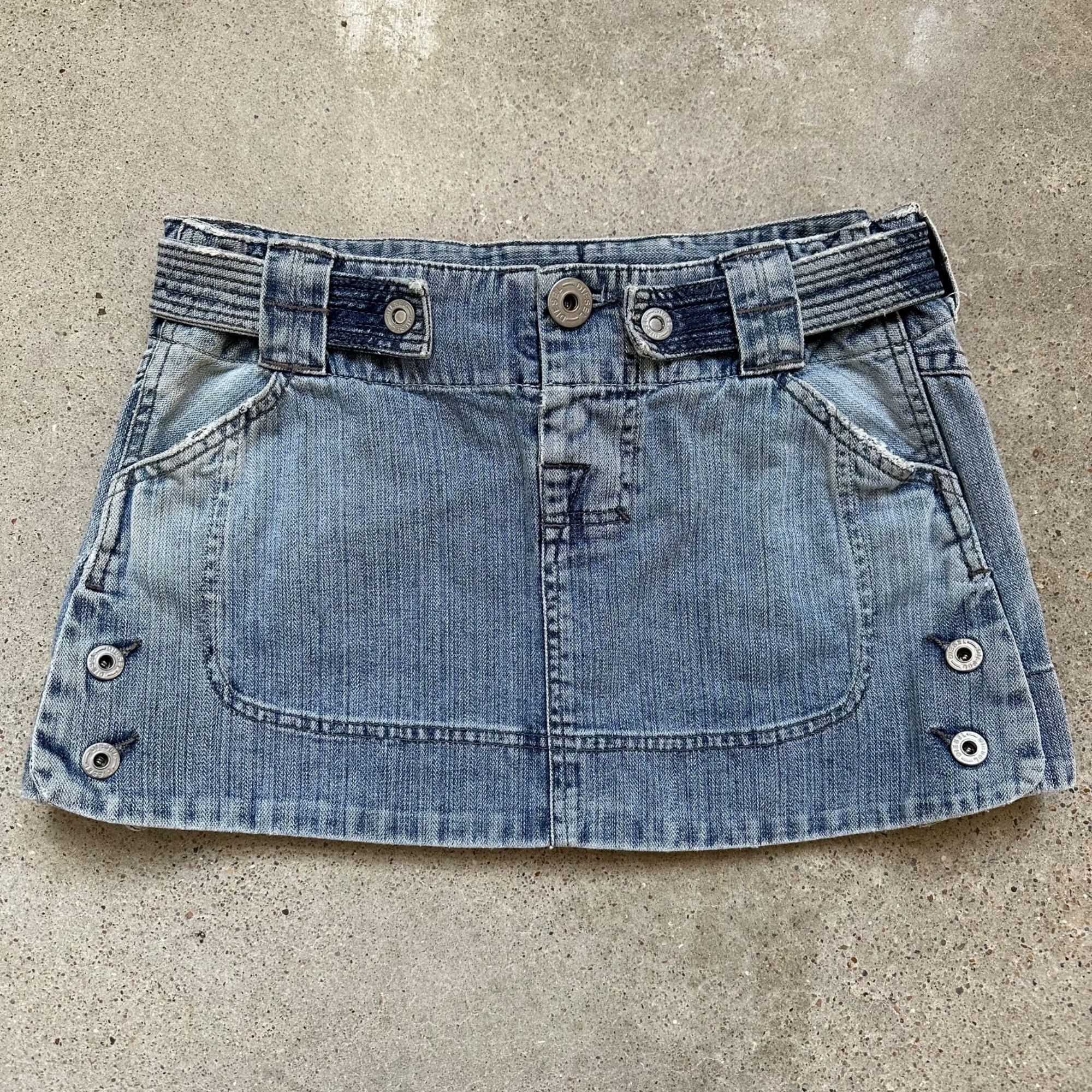 Vintage Y2K Diesel Denim Skirt Designer Fashion